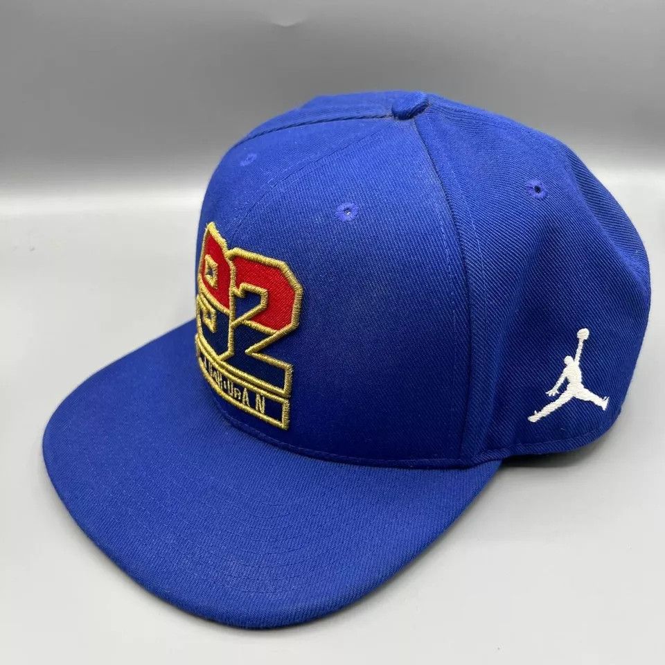 Jordan Brand Air Jordan 92 Hat Men Embroidered Logo Jumpman Snap Back Cap Size ONE SIZE - 2 Thumbnail