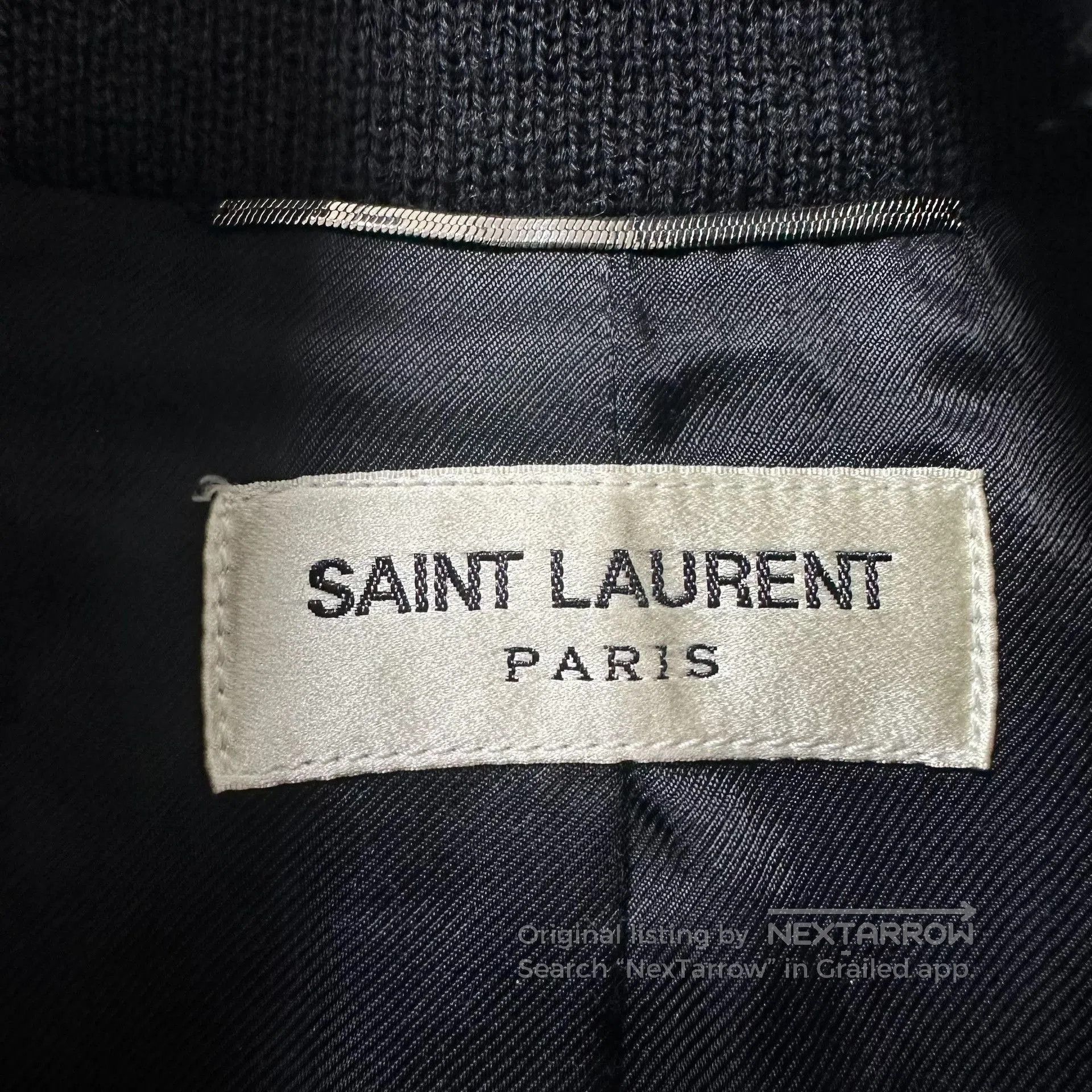 Saint Laurent Paris Saint Laurent Leather Patchwork Baseball Jacket. Size US S / EU 44-46 / 1 - 3 Thumbnail