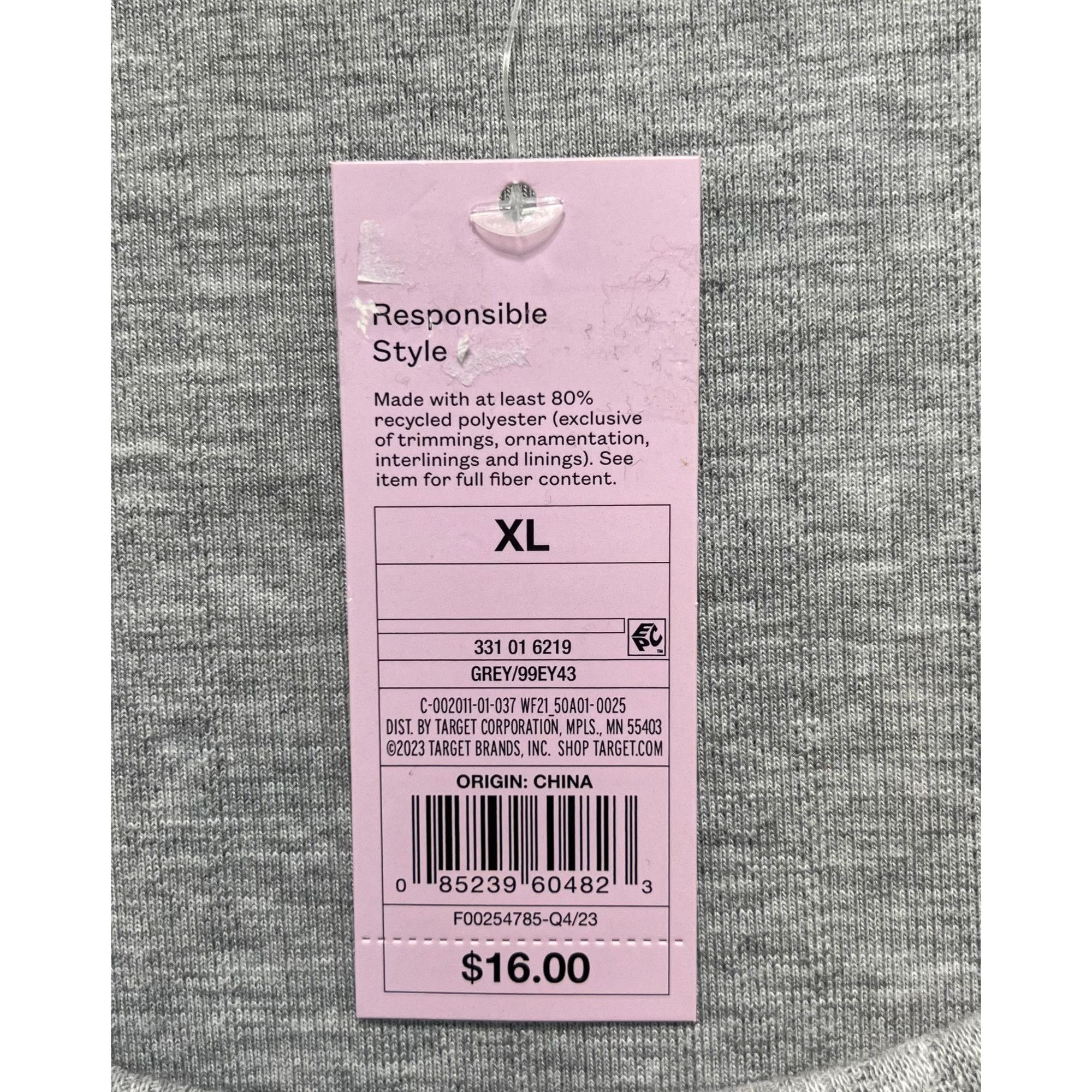 Other Wild Fable - Women's Long Sleeve T-Shirt - Grey - Extra Larg Size XL / US 12-14 / IT 48-50 - 8 Thumbnail