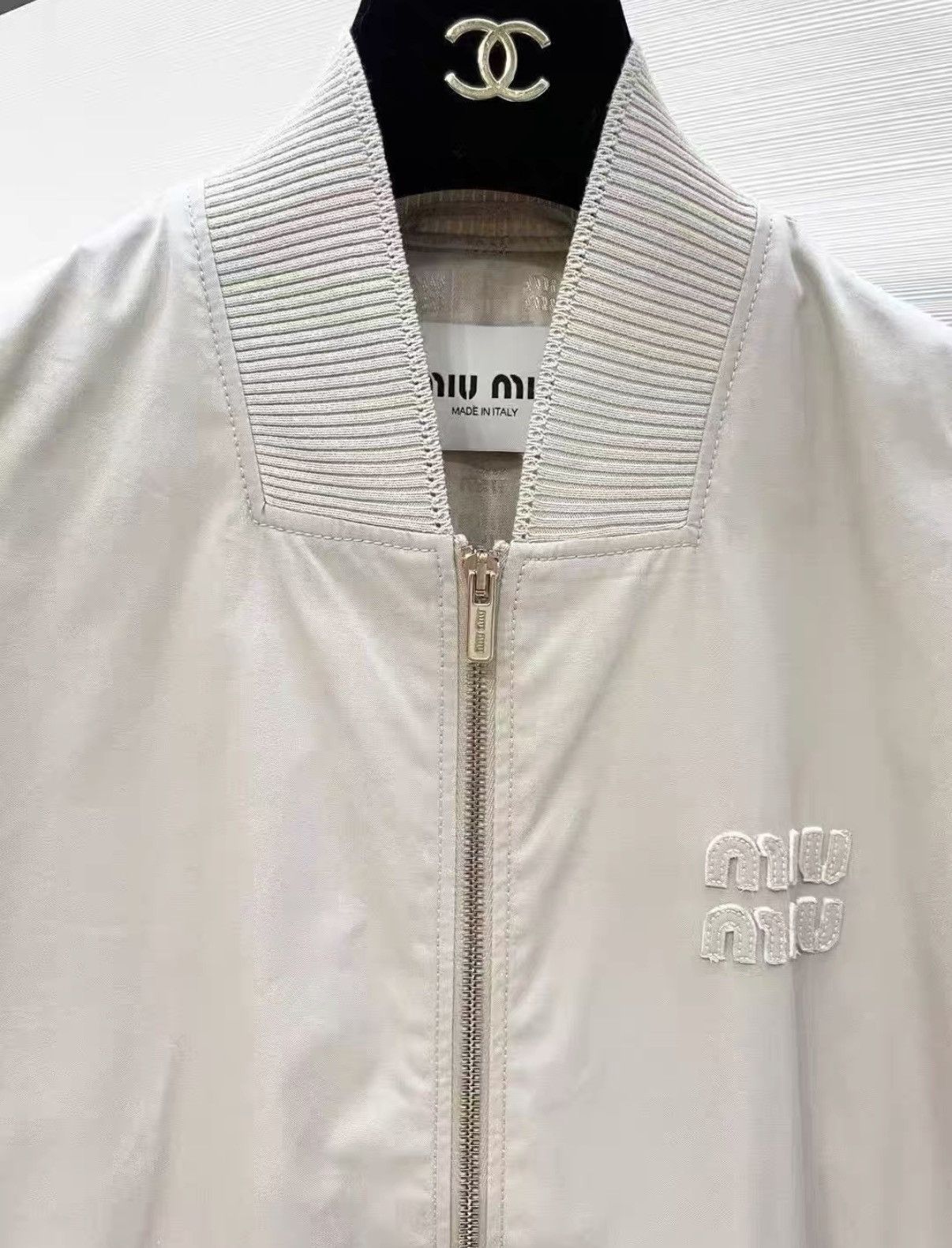 Miu Miu Miu Miu Classic Baseball Jacket Zip-up Coat J33 Size XS / US 0-2 / IT 36-38 - 3 Thumbnail