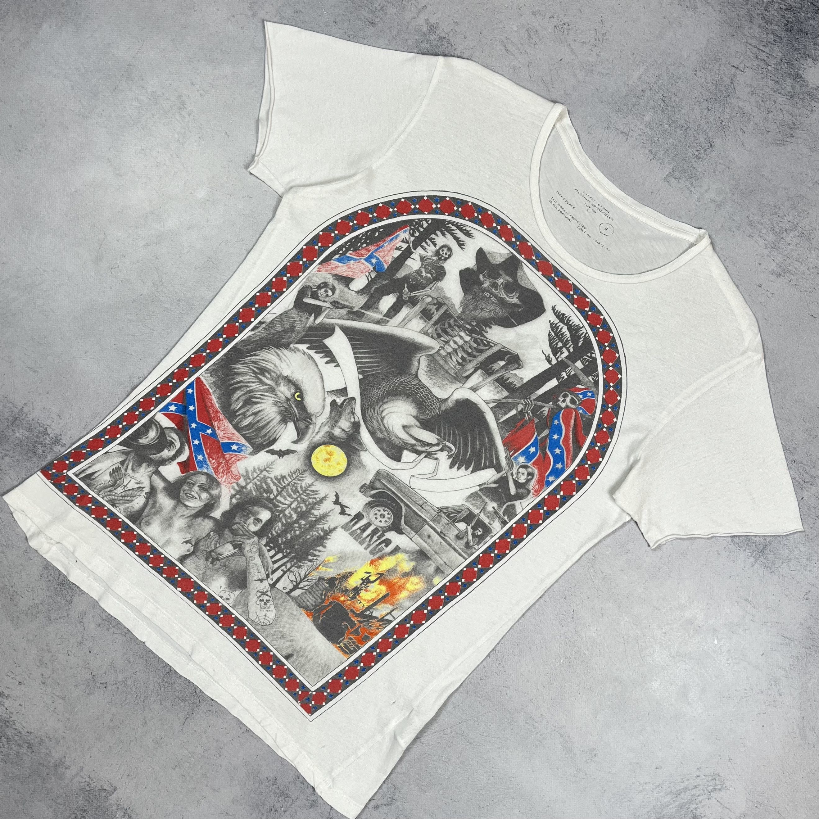 Allsaints AllSaints Spitalfields Appalacia Crazy Art T Shirt Size US S / EU 44-46 / 1 - 1 Thumbnail