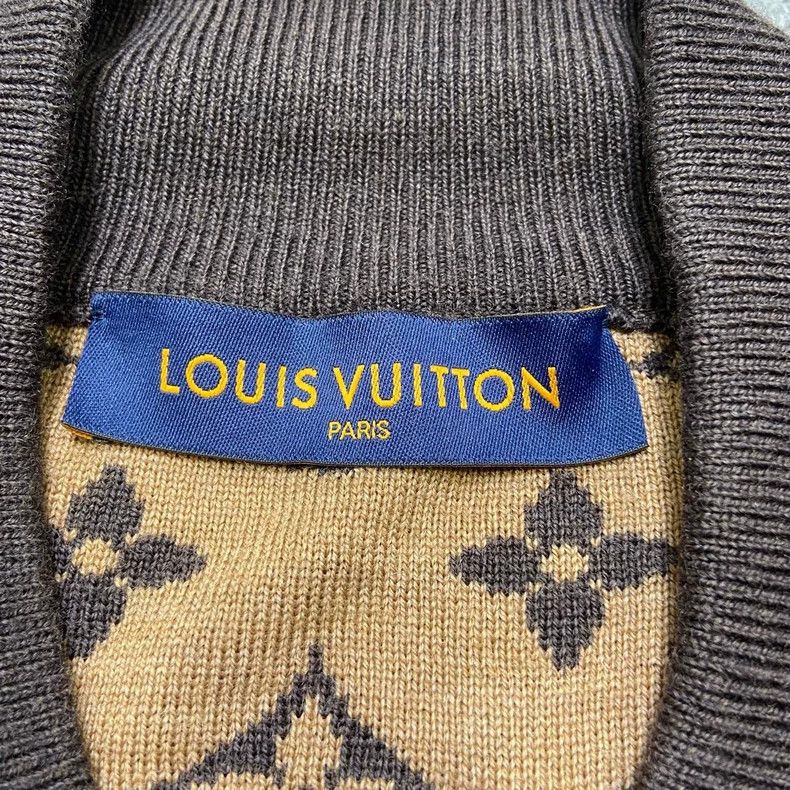 Louis Vuitton Louis Vuitton Brown print print print knit jacket Size US XL / EU 56 / 4 - 4 Thumbnail