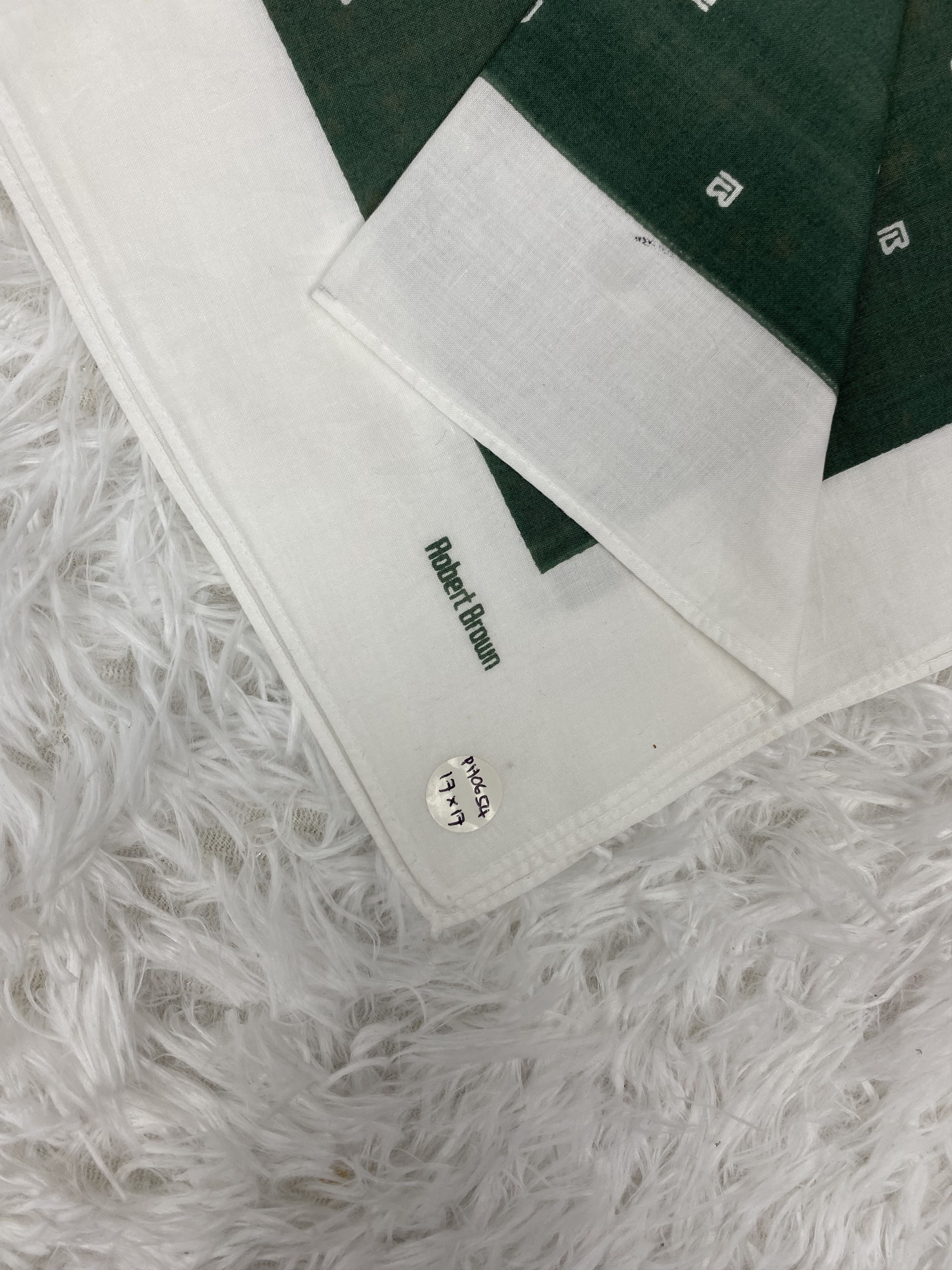 Vintage Vintage Robert Brown Handkerchief Neckerchief PH0654 Size ONE SIZE - 2 Thumbnail