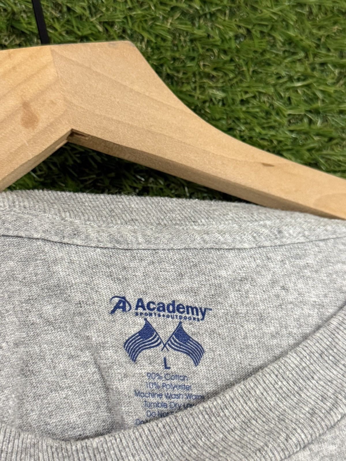 Vintage Vintage Academy Labrador Lab Dog Flag America Tee Grey Size US L / EU 52-54 / 3 - 3 Thumbnail