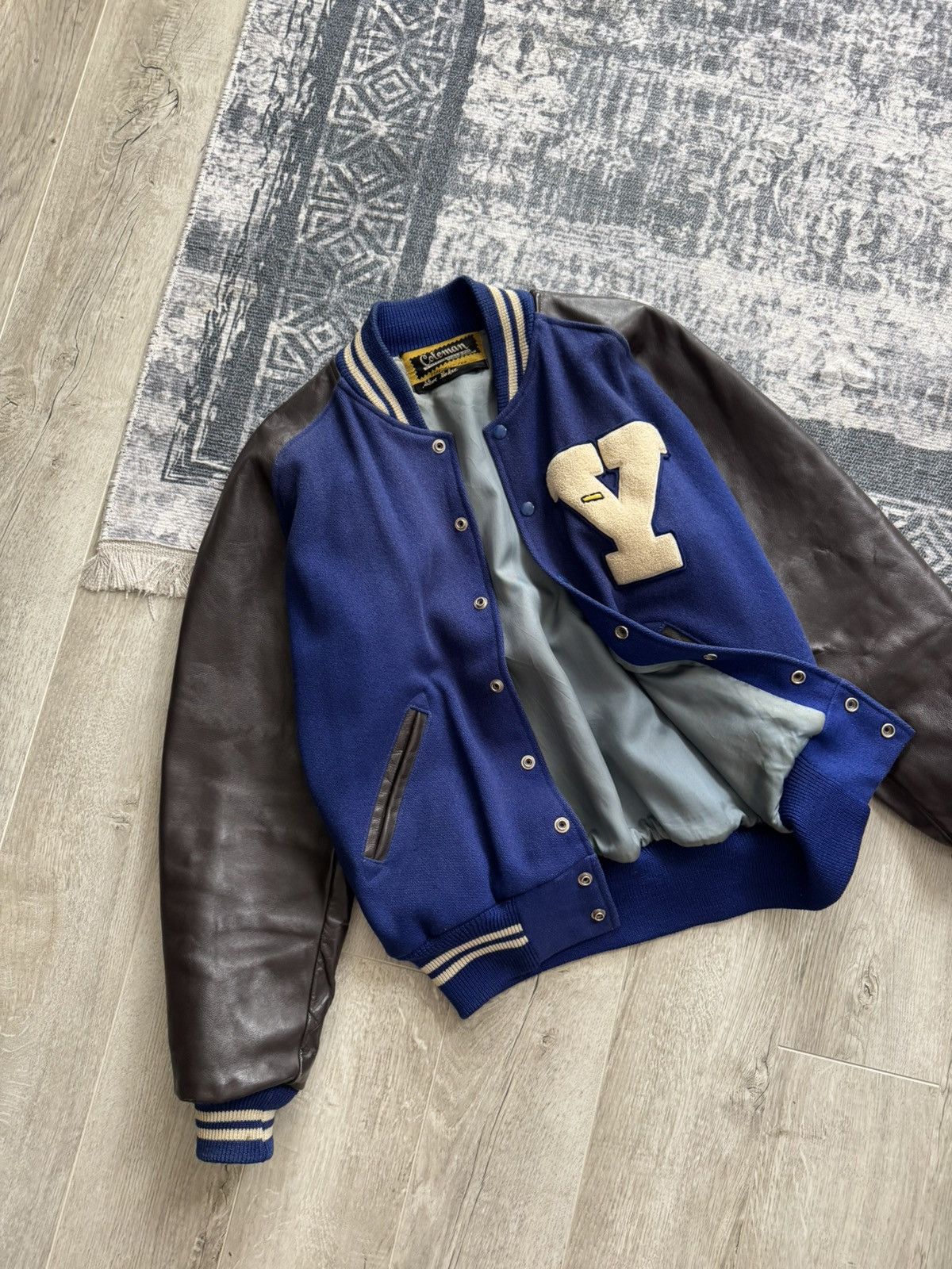 Coleman Coleman Vintage Wool Leather College Varsity Bomber Jacket Size US L / EU 52-54 / 3 - 6 Thumbnail