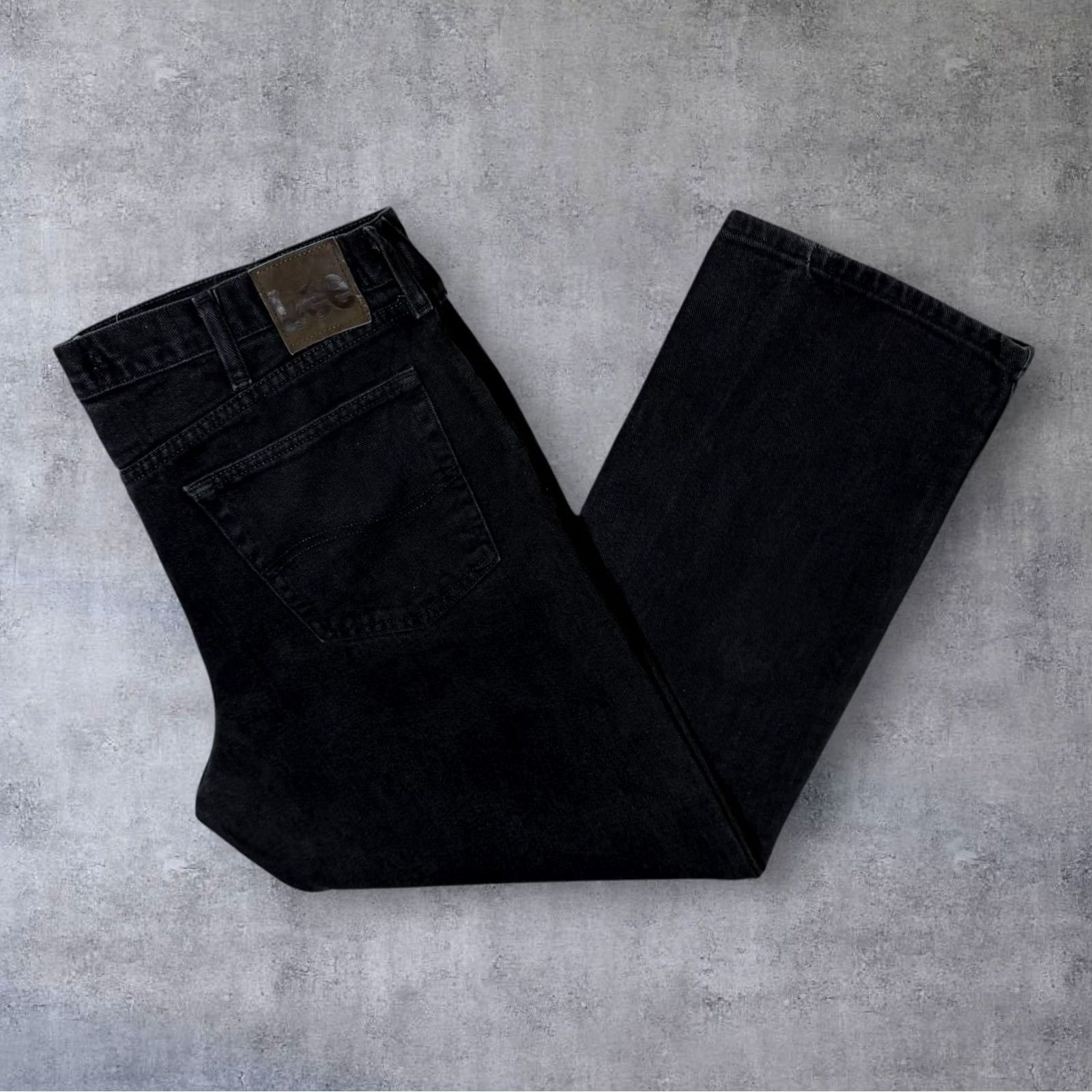 Lee VINTAGE Lee Jeans Black Regular Fit Straight Leg 38x30 Mens Den﻿im Zip Fly Button Fastening Size US 38 / EU 54 - 2 Thumbnail