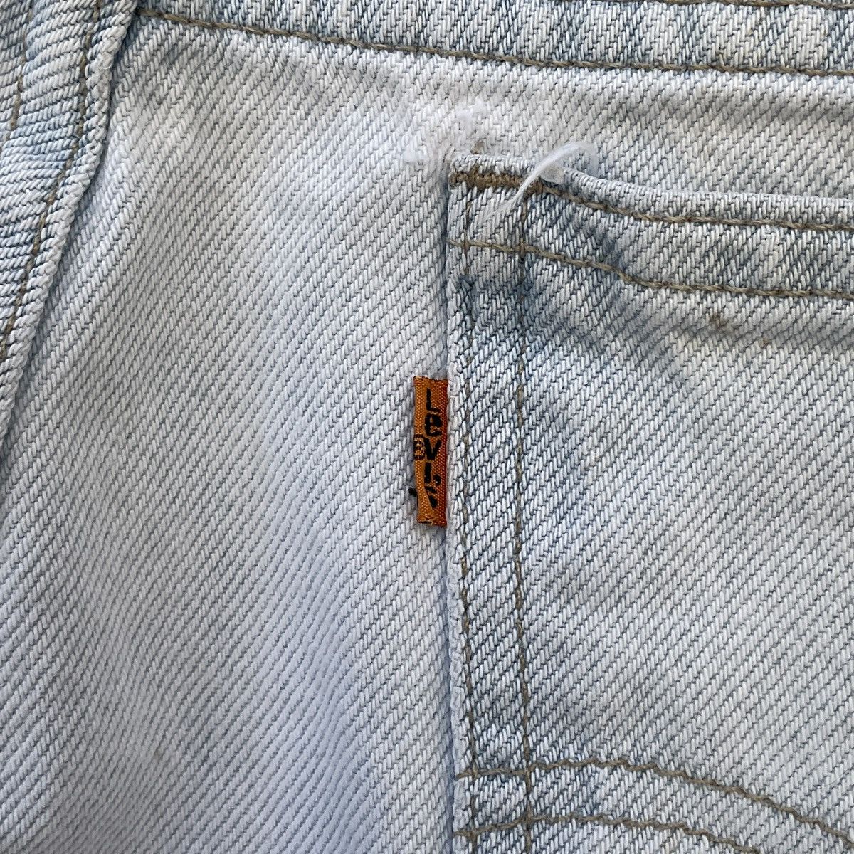 Levi's × Vintage Vintage 80s Levi's Made In USA 550 Orange Tabs Denim Shorts Size US 38 / EU 54 - 13 Thumbnail