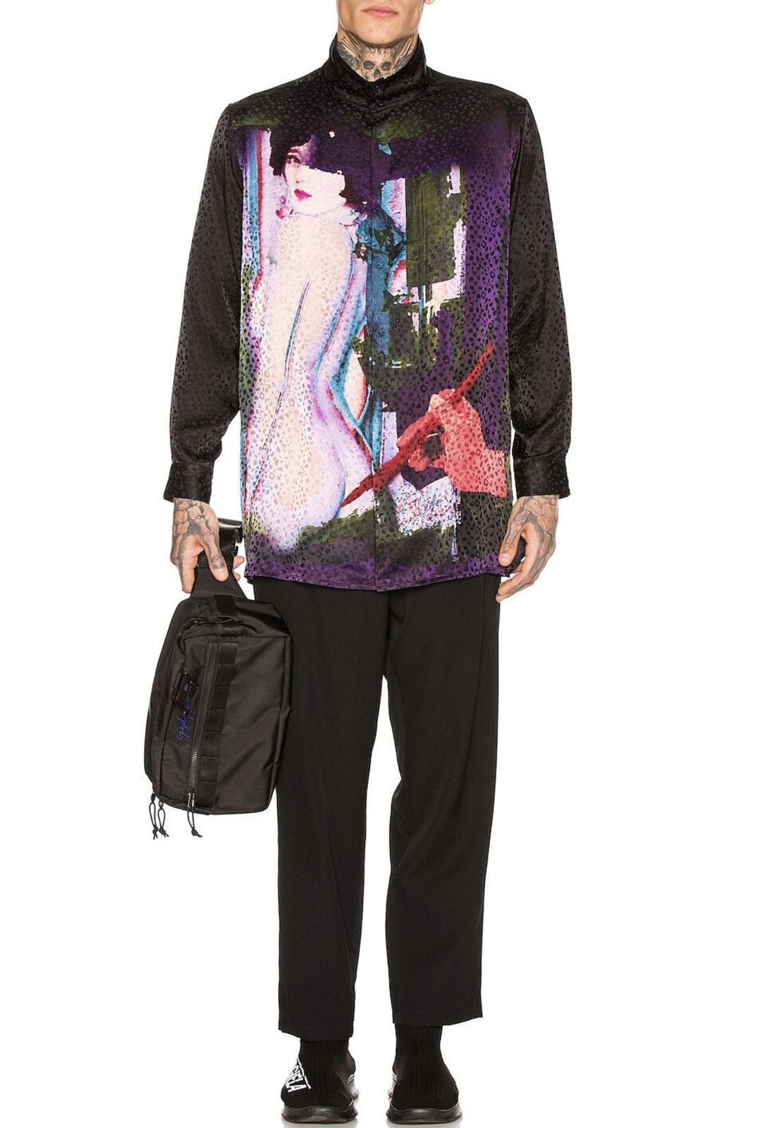 Yohji Yamamoto Yohji Yamamoto Pour Homme Left Side Zip Trouser - HH-P39-100 Size US 38 / EU 54 - 5 Thumbnail