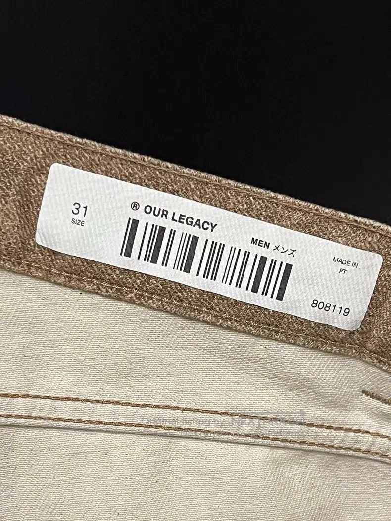 Our Legacy Our Legacy Khaki denim pants Size US 31 - 6 Thumbnail