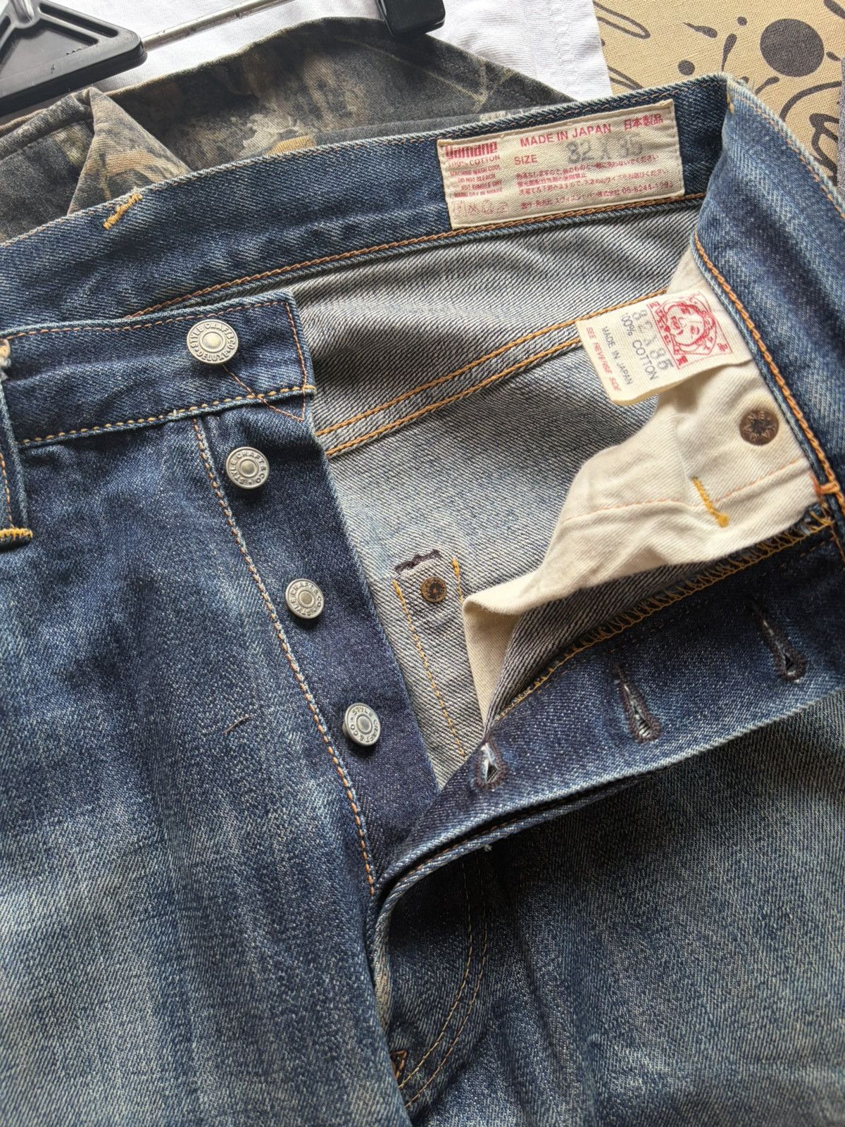 Evisu evisu no2 2001 daicock flame re-paint selvedge Size US 32 / EU 48 - 11 Thumbnail