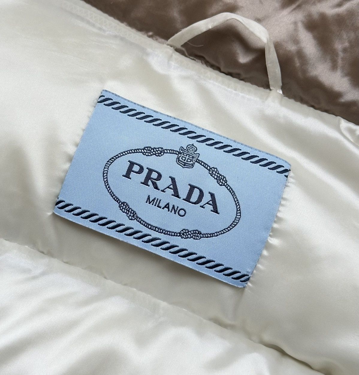 Prada Prada Women’s Down Jacket – Size 38 IT - Beige / Cream Size XS / US 0-2 / IT 36-38 - 11 Thumbnail
