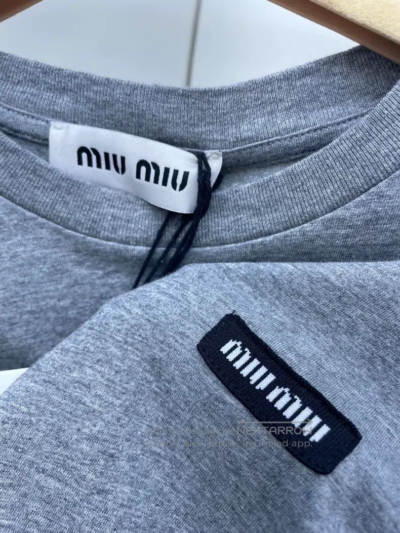 Miu Miu Miu Miu Size XS Black and grey three-piece T-shirt Size XS / US 0-2 / IT 36-38 - 5 Thumbnail