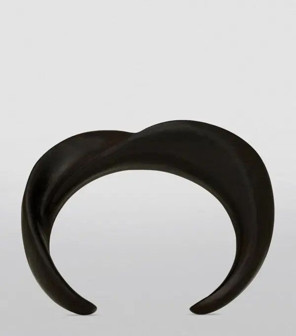 Saint Laurent Paris o1bcso1str0226 Size:M/Twist Cuff In Bamboo in Black Size ONE SIZE - 3 Thumbnail