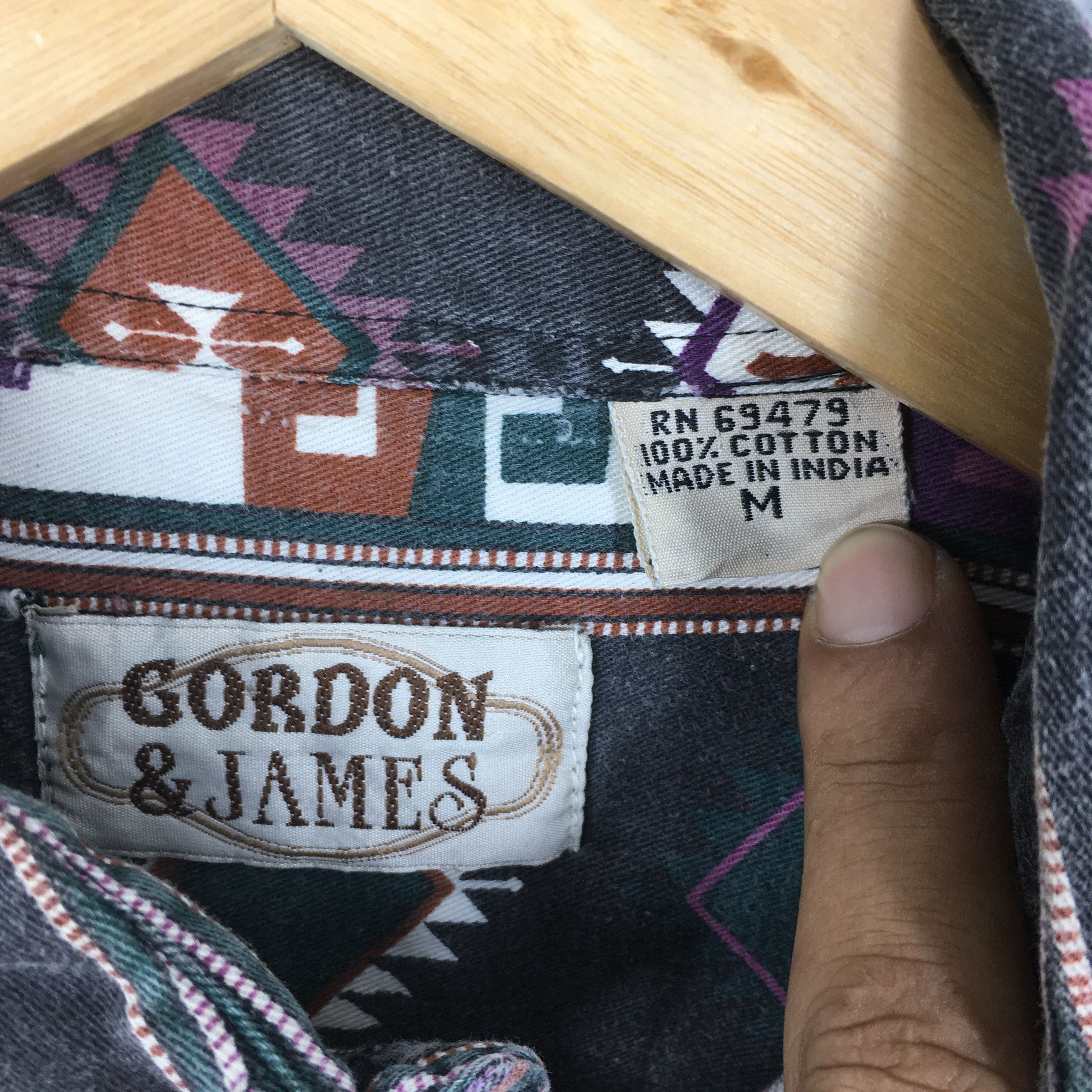 Vintage Vintage 1980's Gordon James Aztec Navajo Pattern Medium Size US M / EU 48-50 / 2 - 5 Thumbnail