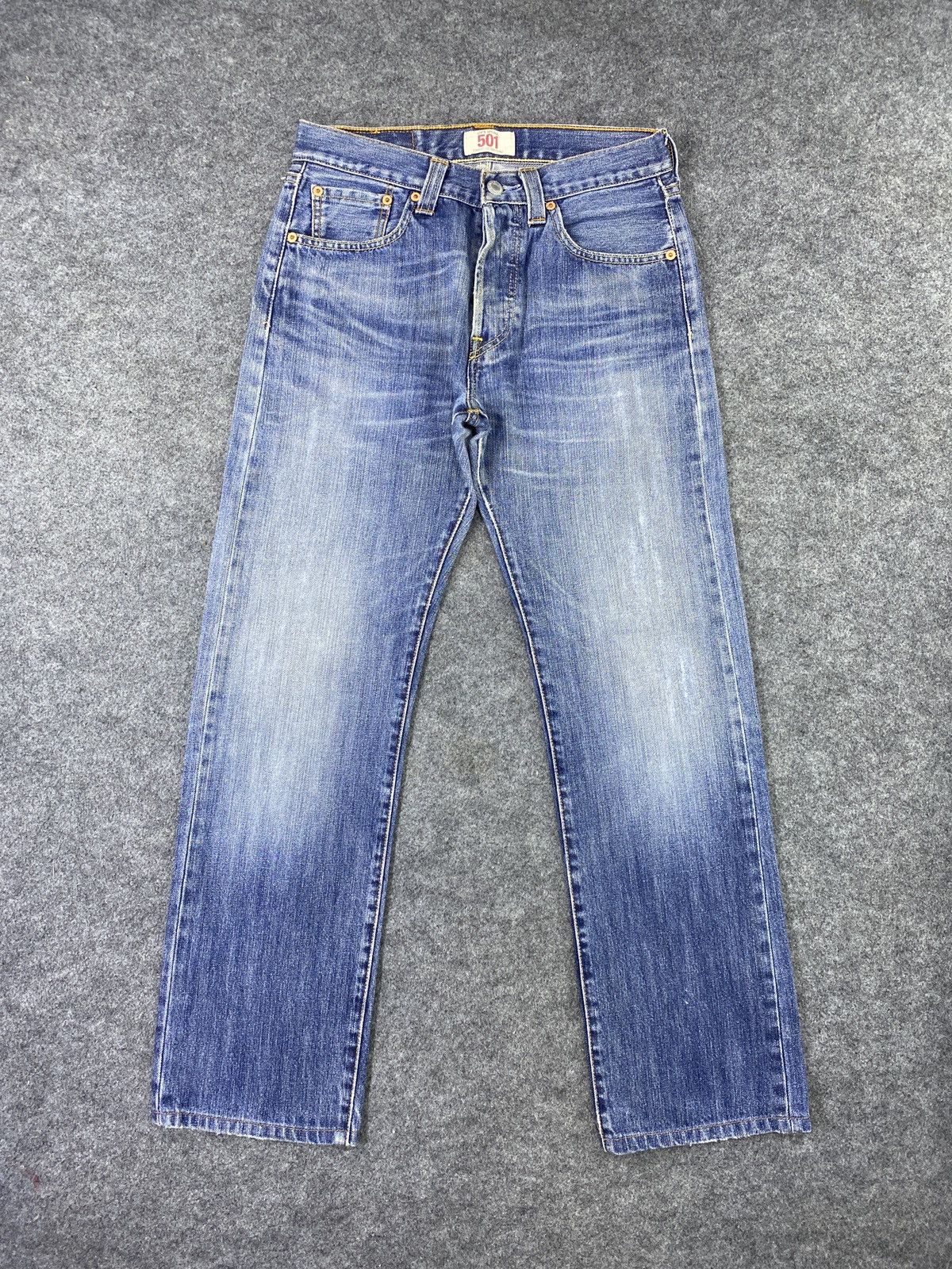 Jean × Levi's × Vintage Vintage Levis 501 Blue Wash Jeans - J966 Size US 29 - 1 Thumbnail