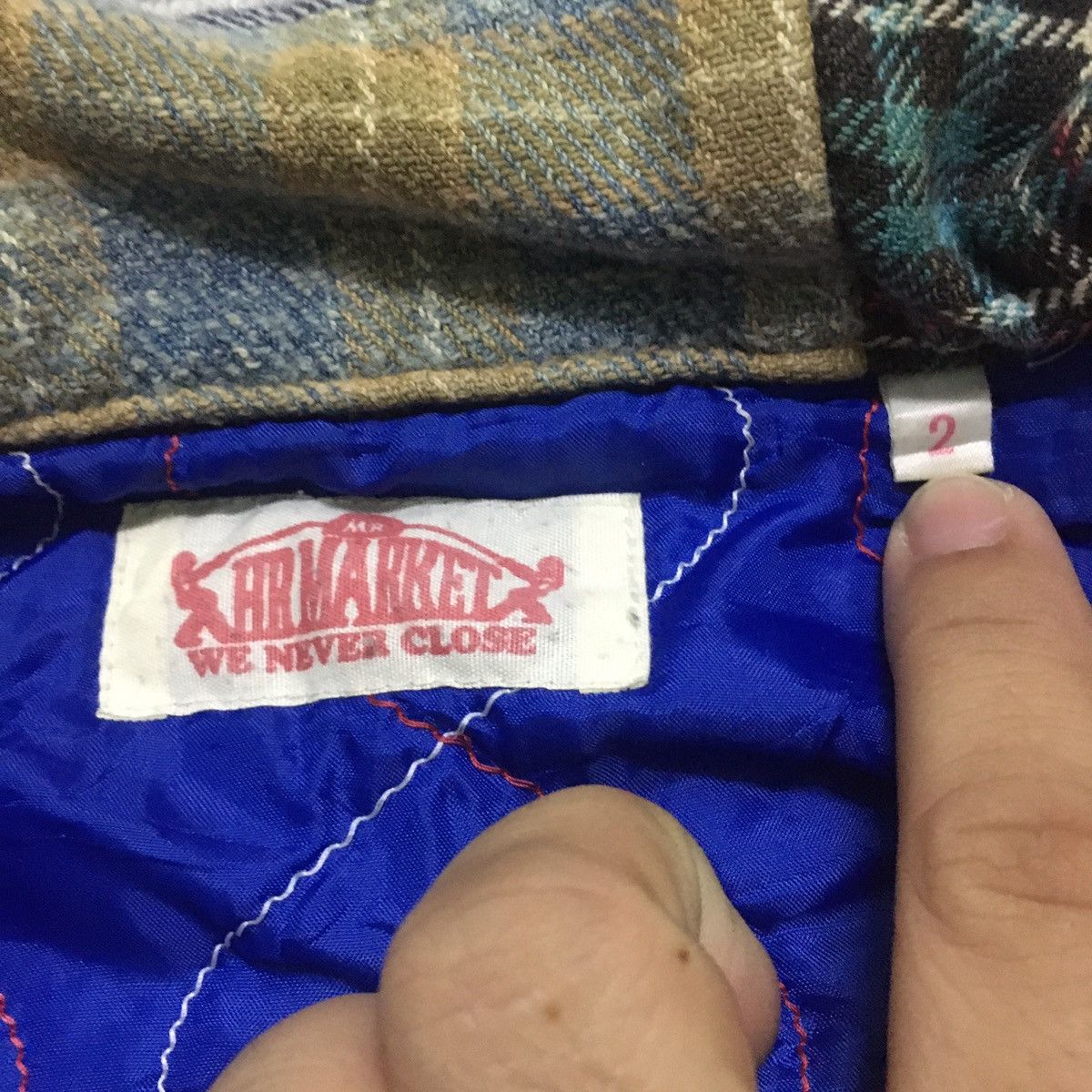 HOLLYWOOD RANCH MARKET Rare HR Market Artisanal Patchwork Denim Jacket Size US S / EU 44-46 / 1 - 13 Thumbnail