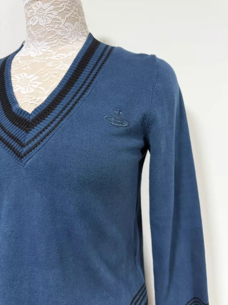 Vivienne Westwood Vivienne Westwood size3 Blue and black striped college styl Size M / US 6-8 / IT 42-44 - 4 Thumbnail