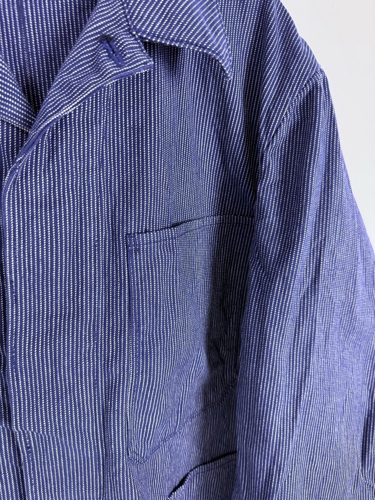 Vintage 1980’s Vintage Lutteurs Sanfor Work Blue Jacket Size US L / EU 52-54 / 3 - 8 Thumbnail