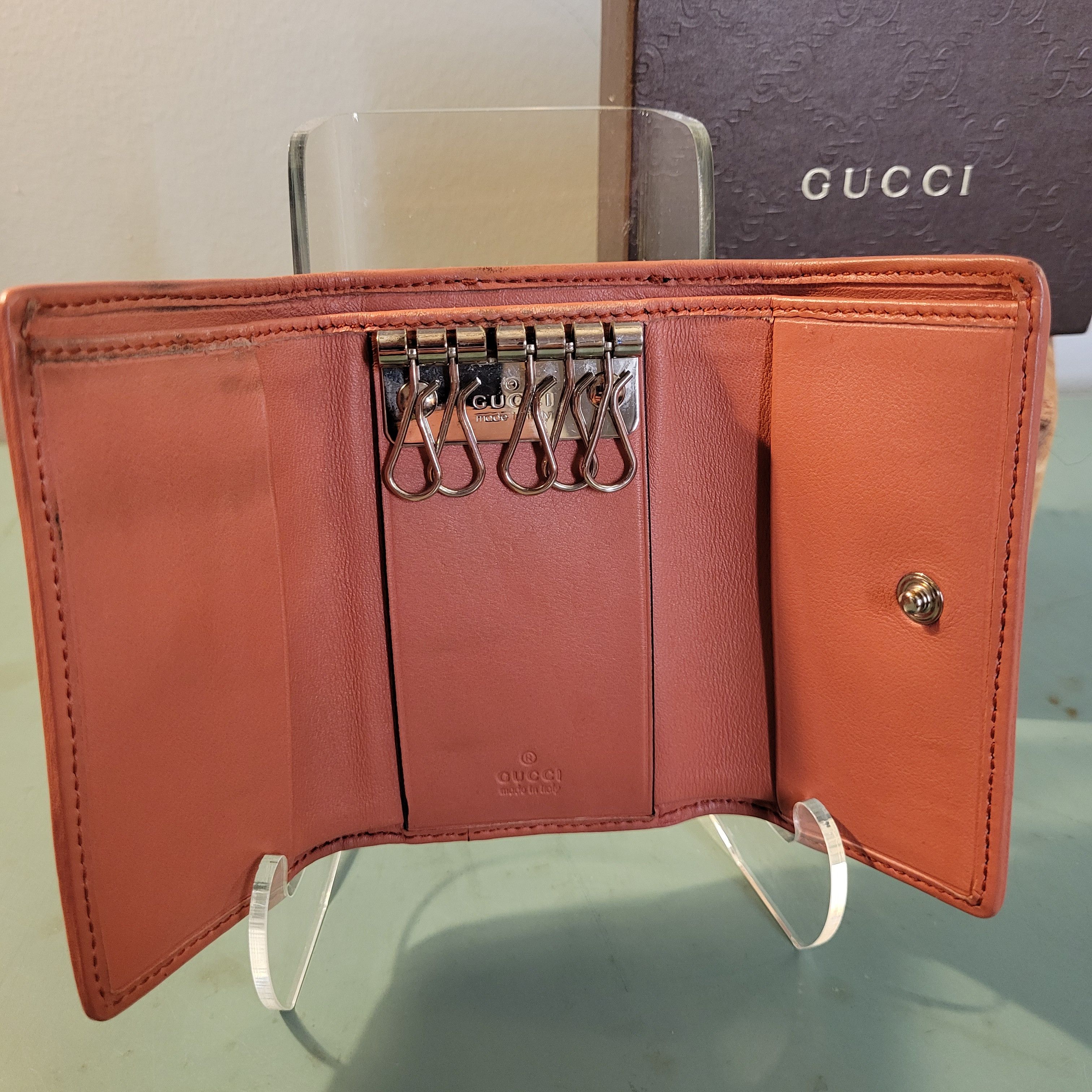 Gucci Gucci Sima 3-in-one Pocket Organizer Wallet Key Case w/Box Size ONE SIZE - 8 Thumbnail