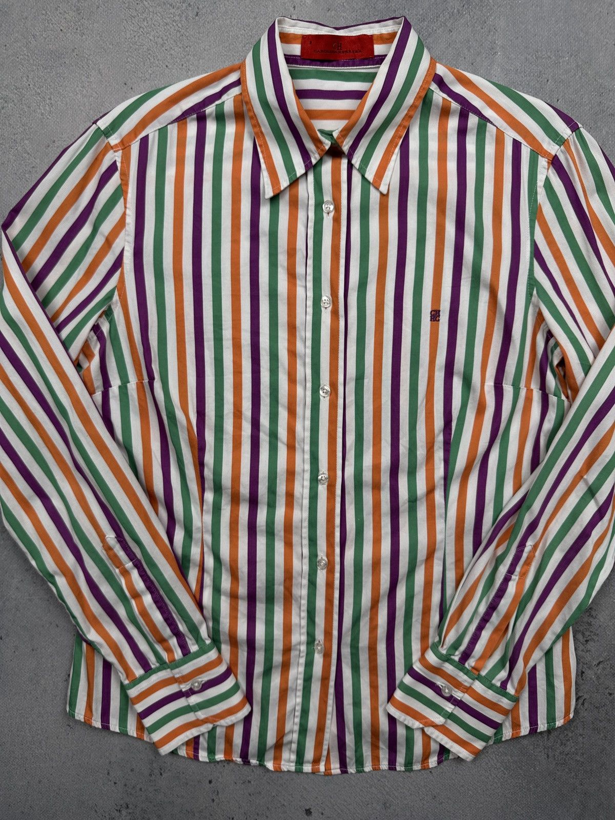 Carolina Herrera Carolina Herrera CH Striped Cotton Shirt | Portugal | Size 8 Size S / US 4 / IT 40 - 11 Thumbnail