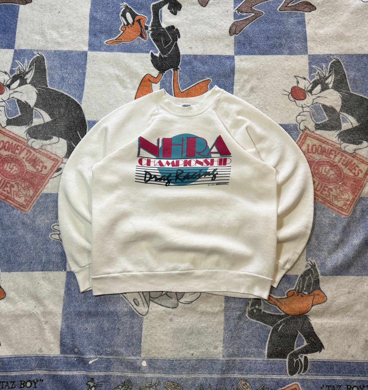 Vintage Vintage 80’s hot rod crewneck Size US L / EU 52-54 / 3 - 1 Thumbnail