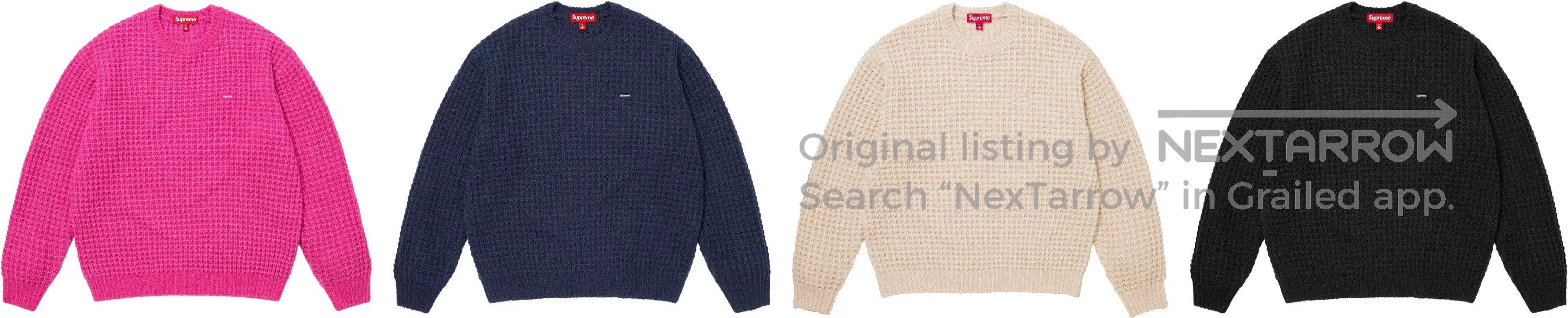Supreme Supreme Small Box Waffle Sweater. Size US S / EU 44-46 / 1 - 1 Thumbnail