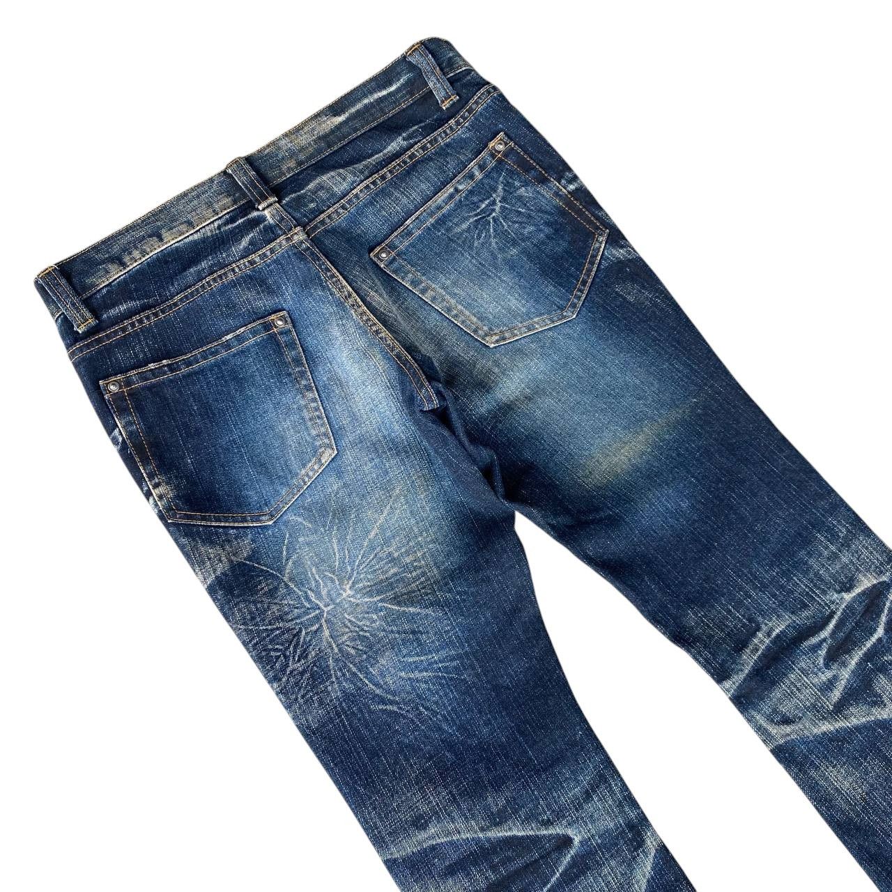 Japanese Brand FLARED STARBURST WASH BY MODERN LOVERS RUSTY GHOSTCLAW MARK Size US 28 / EU 44 - 15 Thumbnail
