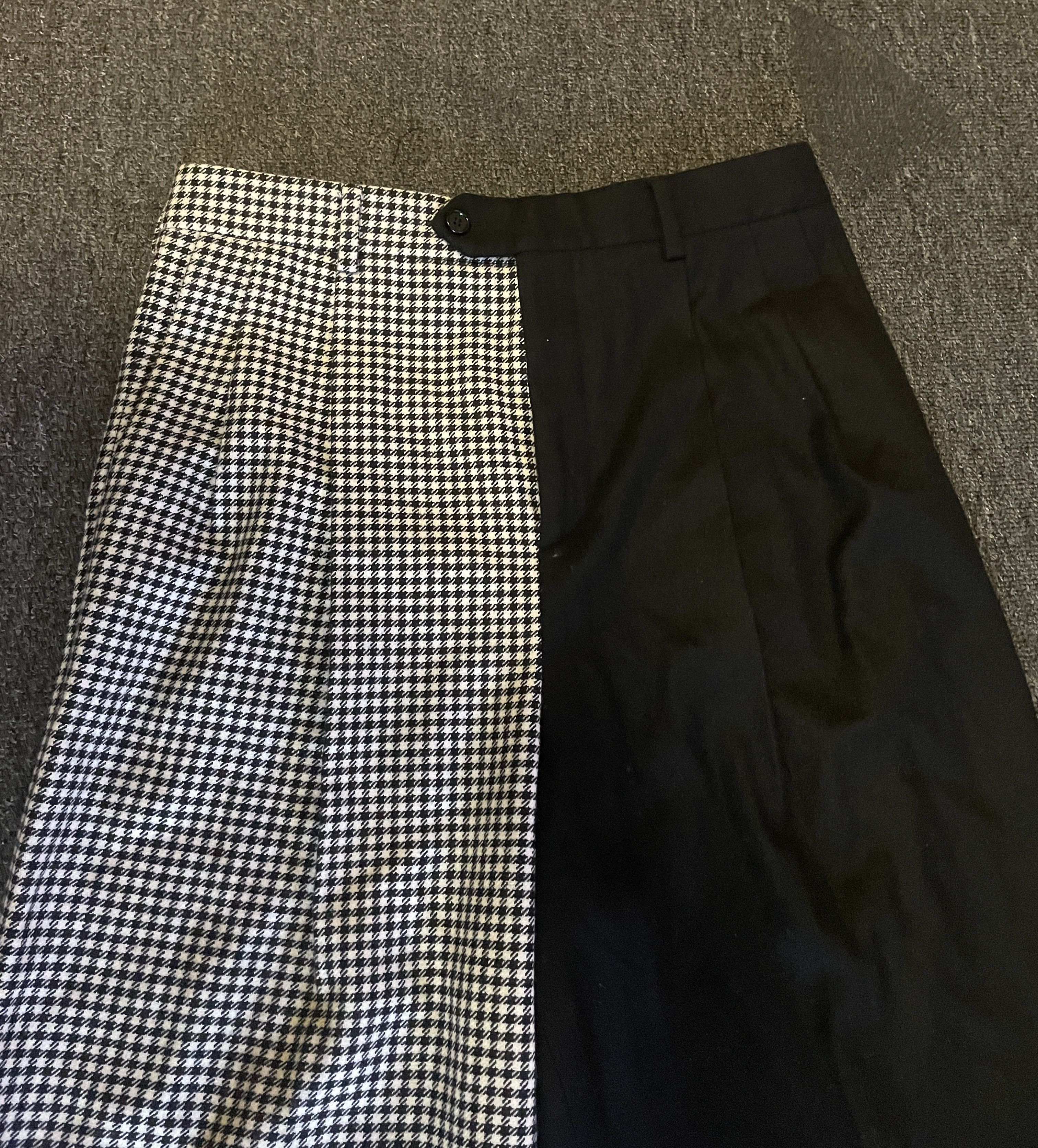 Celine Celine Mens 21AW Thick Wool Patchwork Wide Leg Pants size 48 Size US 32 / EU 48 - 3 Thumbnail