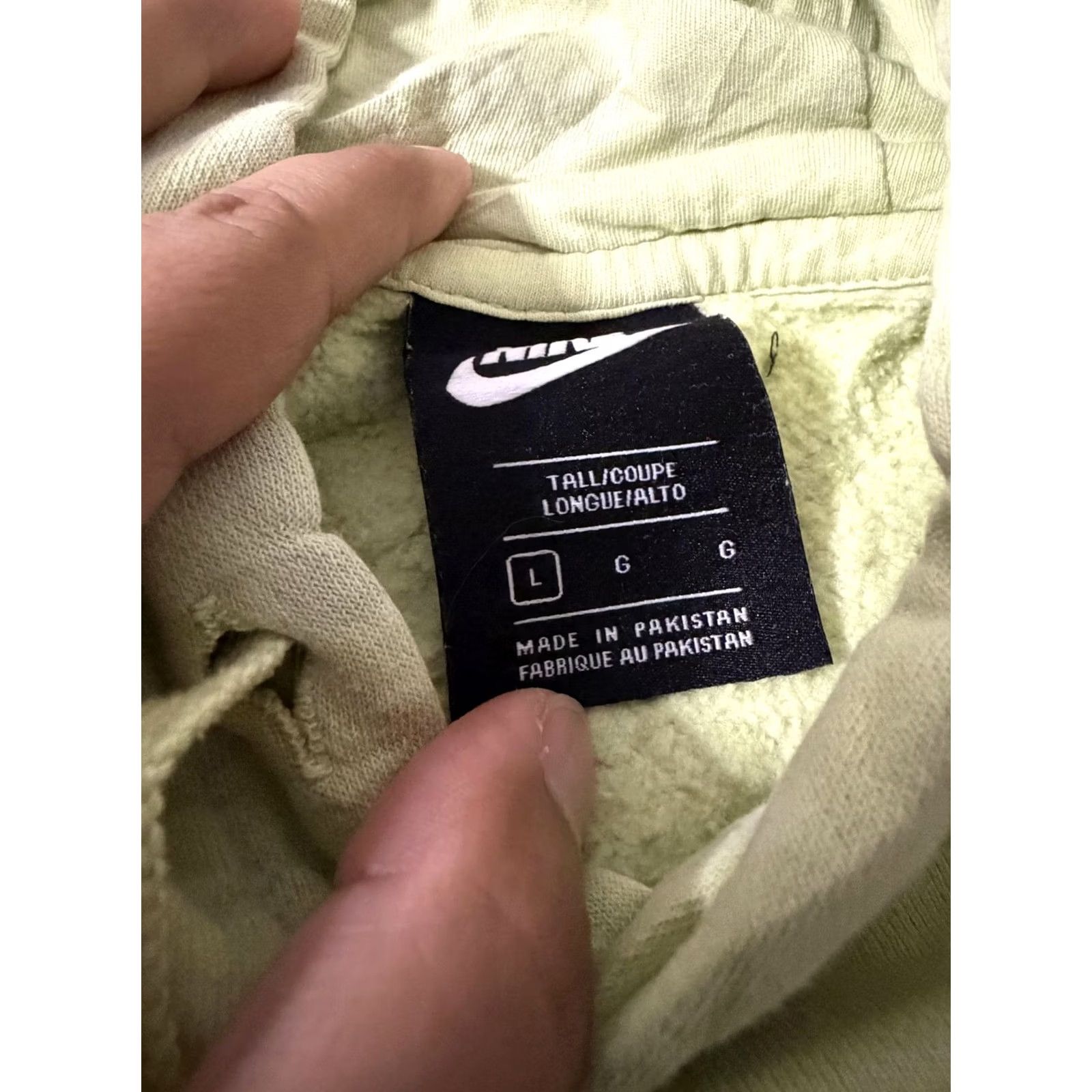 Nike Nike Club Fleece Hoodie LT Green Tall Pullover Swoosh Sweatshirt BV2654-352 Size US L / EU 52-54 / 3 - 5 Thumbnail