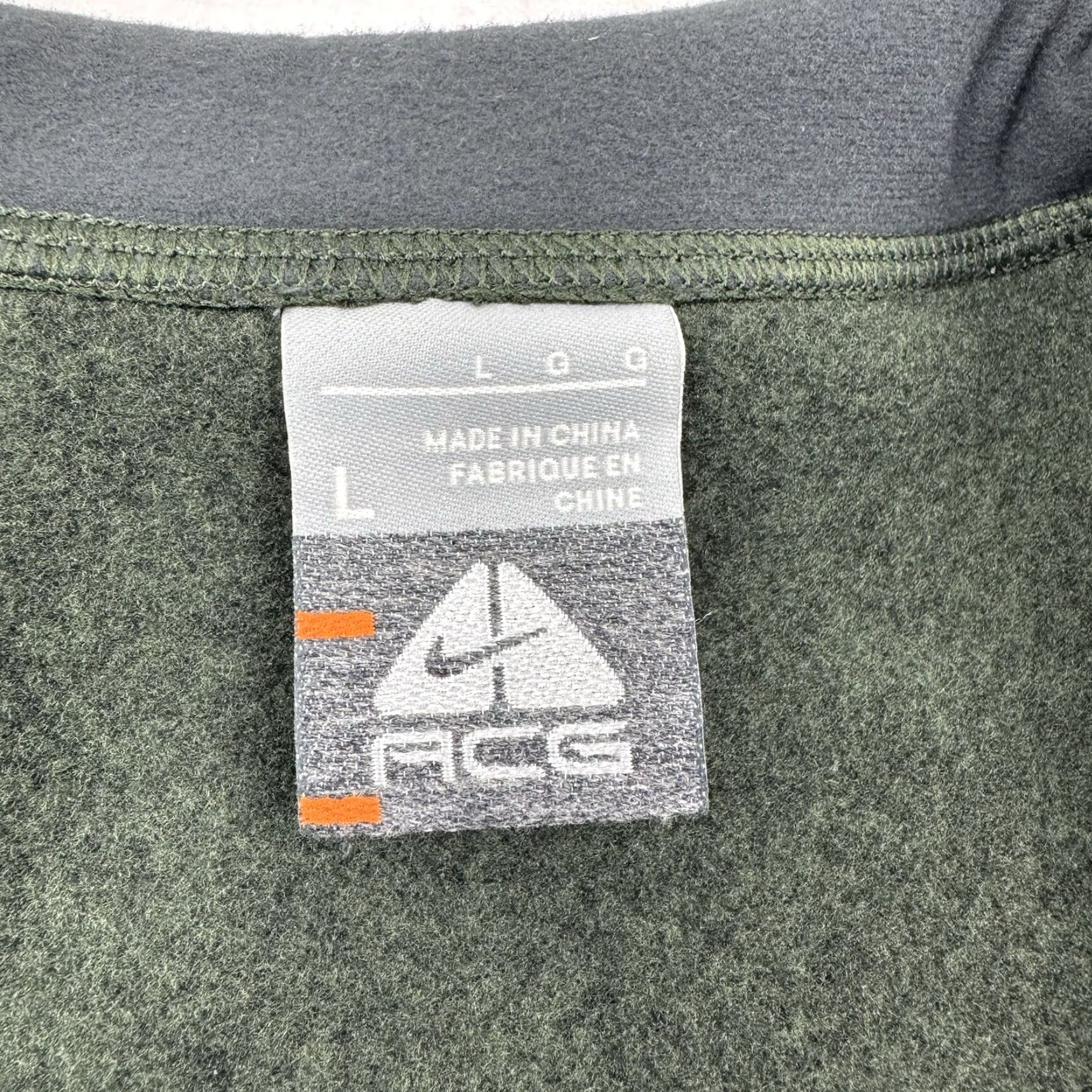 Nike Vintage Nike ACG Fleece Jacket Adult Large Green Quarter Zip Pullover Y2K Size US L / EU 52-54 / 3 - 4 Thumbnail