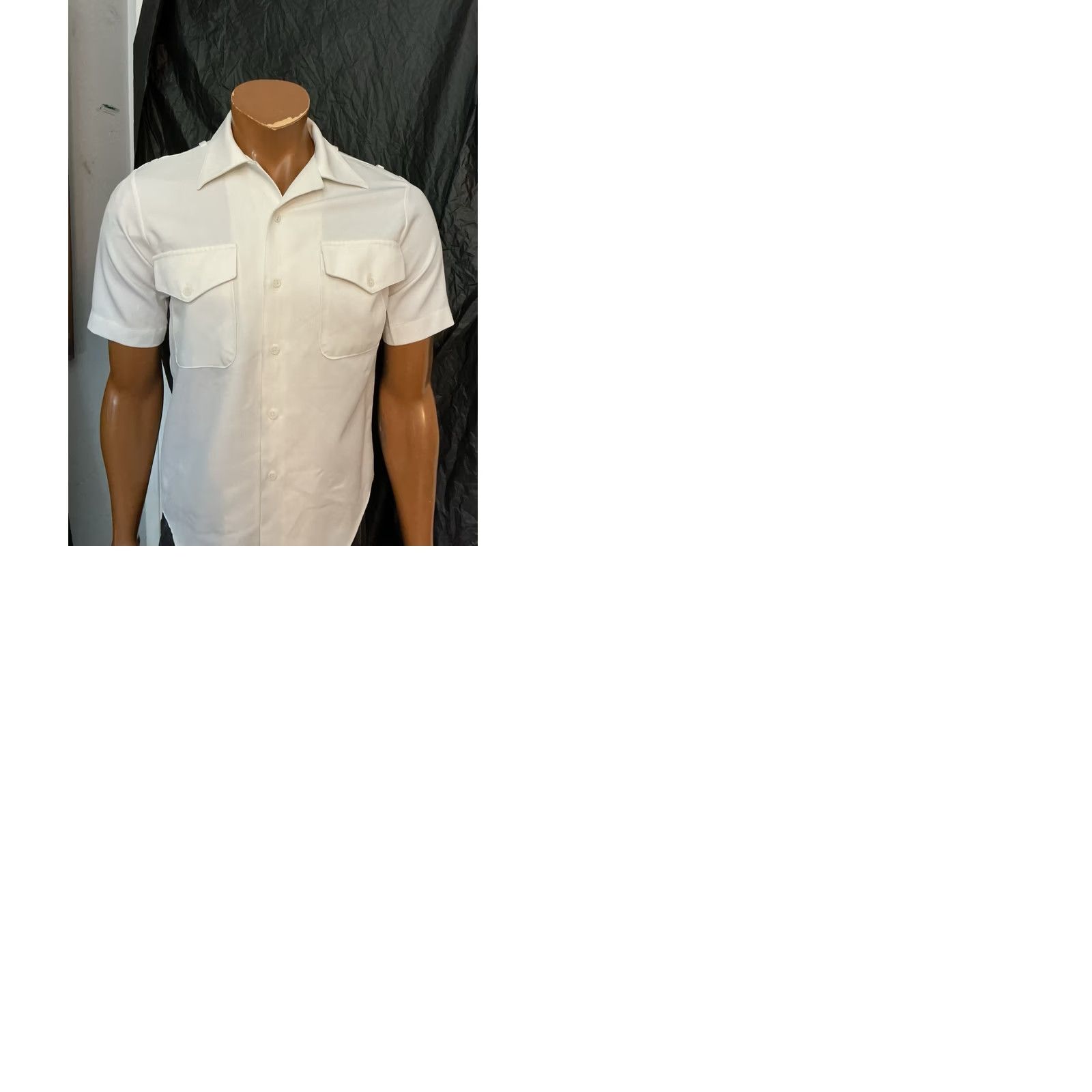 Vintage VINTAGE Sea Eagle USN White S/S Button Front Shirt Sz S 1960s Mens Size US S / EU 44-46 / 1 - 9 Thumbnail