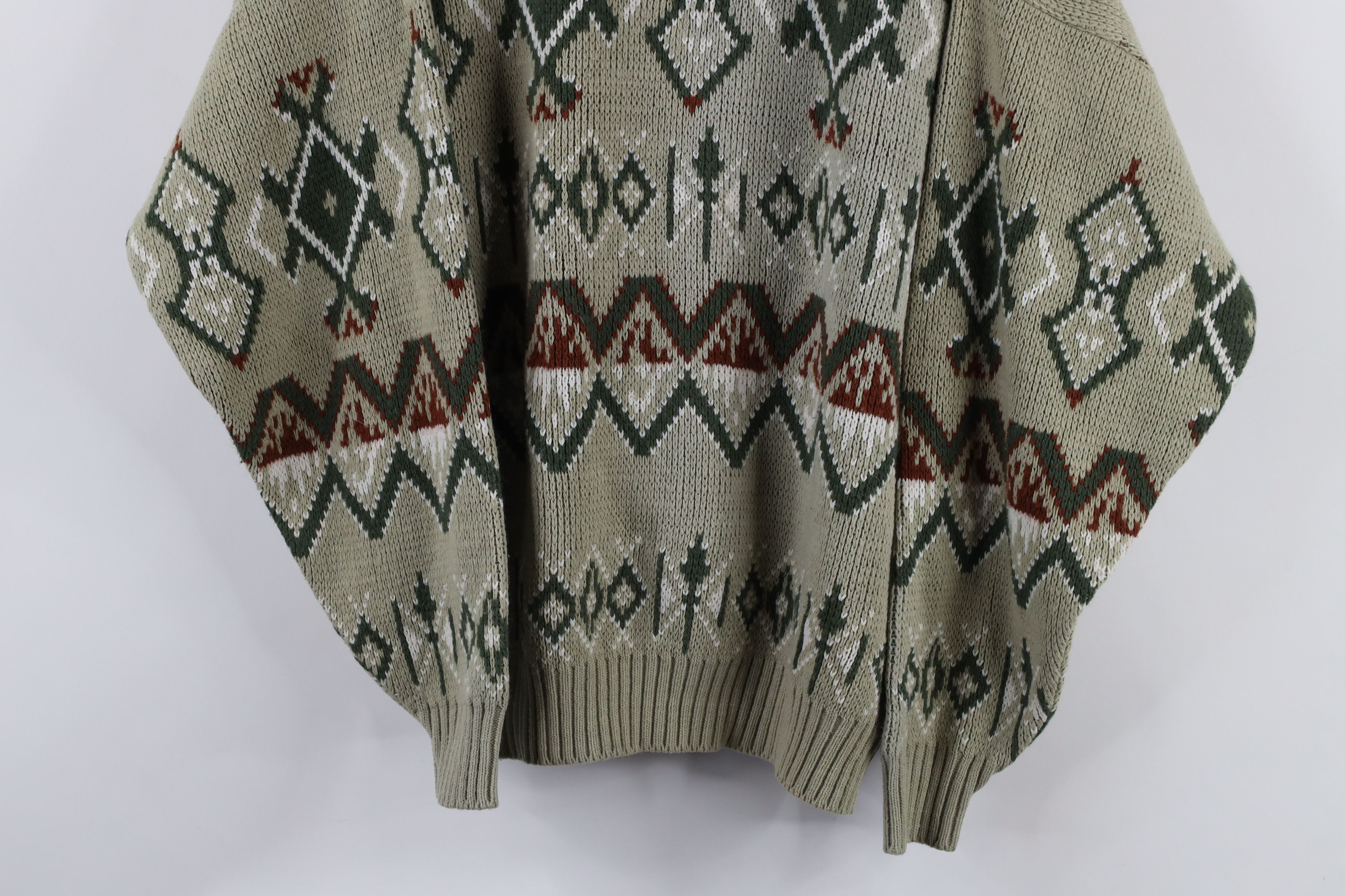 Vintage Vintage 70s Streetwear Fair Isle Knit Crewneck Sweater USA Size US L / EU 52-54 / 3 - 3 Thumbnail