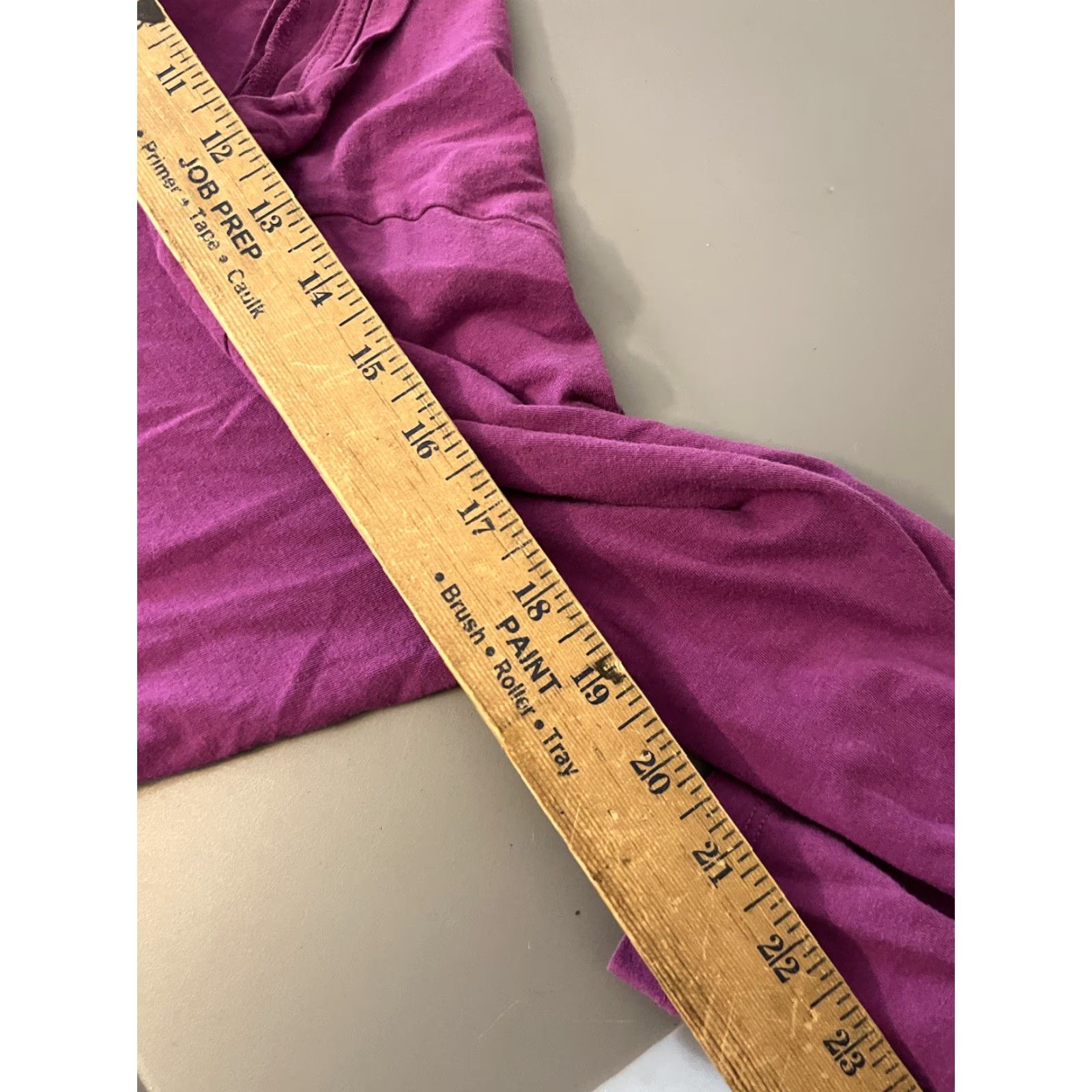 Ann Taylor LOFT Womens T-Shirt Purple Solid Crew Neck Long Sleeve Stretch Top Tee XL Size XL / US 12-14 / IT 48-50 - 5 Thumbnail