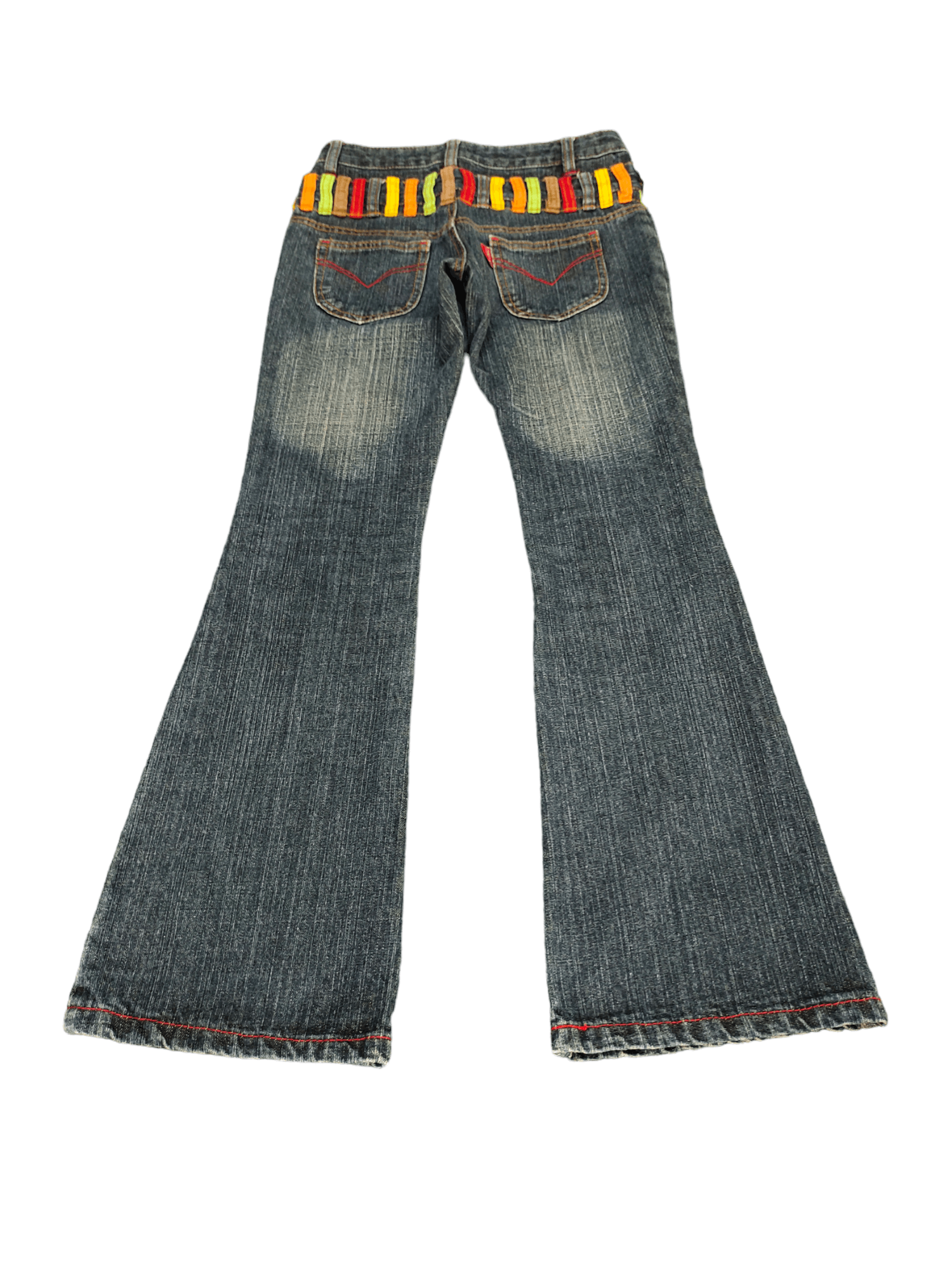 Fiorucci Flare Jeans Fiorucci Double Waist Boot Cut Low Rise Mudmax Size 25" / US 0 / IT 36 - 11 Thumbnail