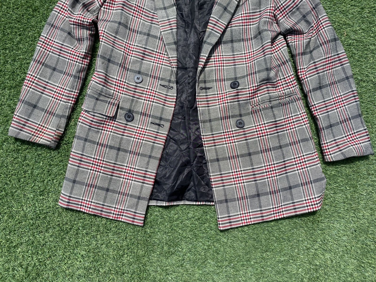 Sandro Sandro Paris Checkered Blazer Size 38R - 2 Thumbnail