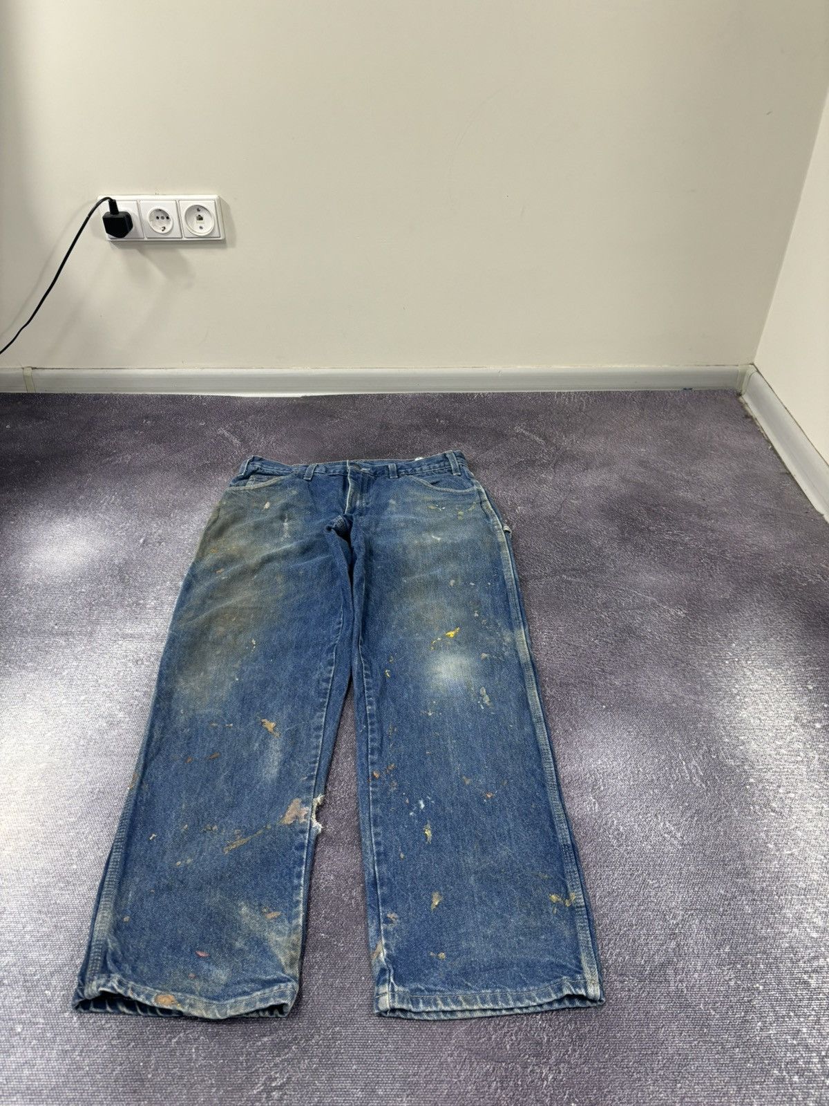 Dickies Vintage Dickies Distressed Denim Dad Hype Work Baggy Jeans Size US 32 / EU 48 - 10 Thumbnail