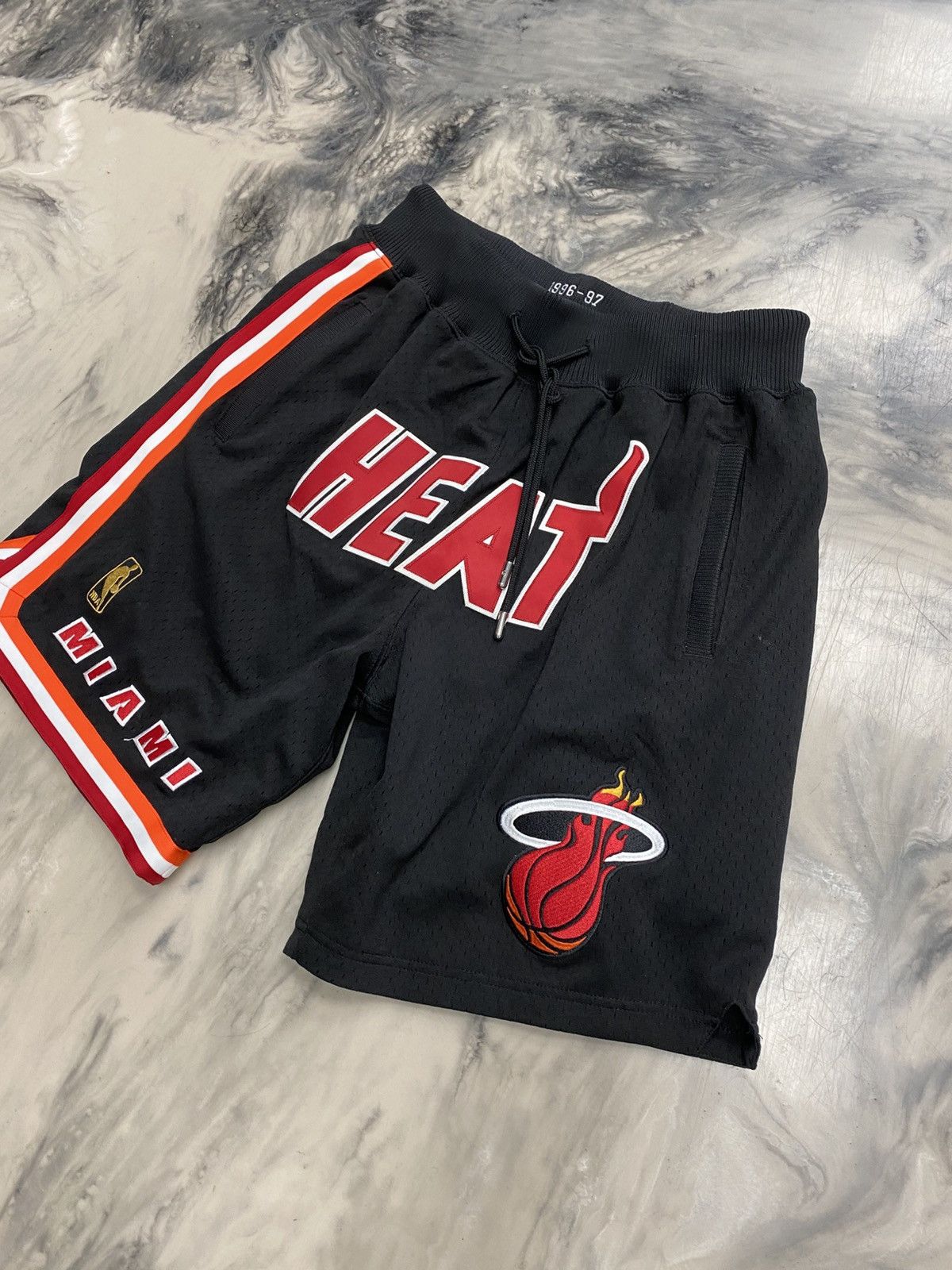 Just Don Just Don Miami Heat shorts black red small authentic rare Size US 32 / EU 48 - 3 Thumbnail