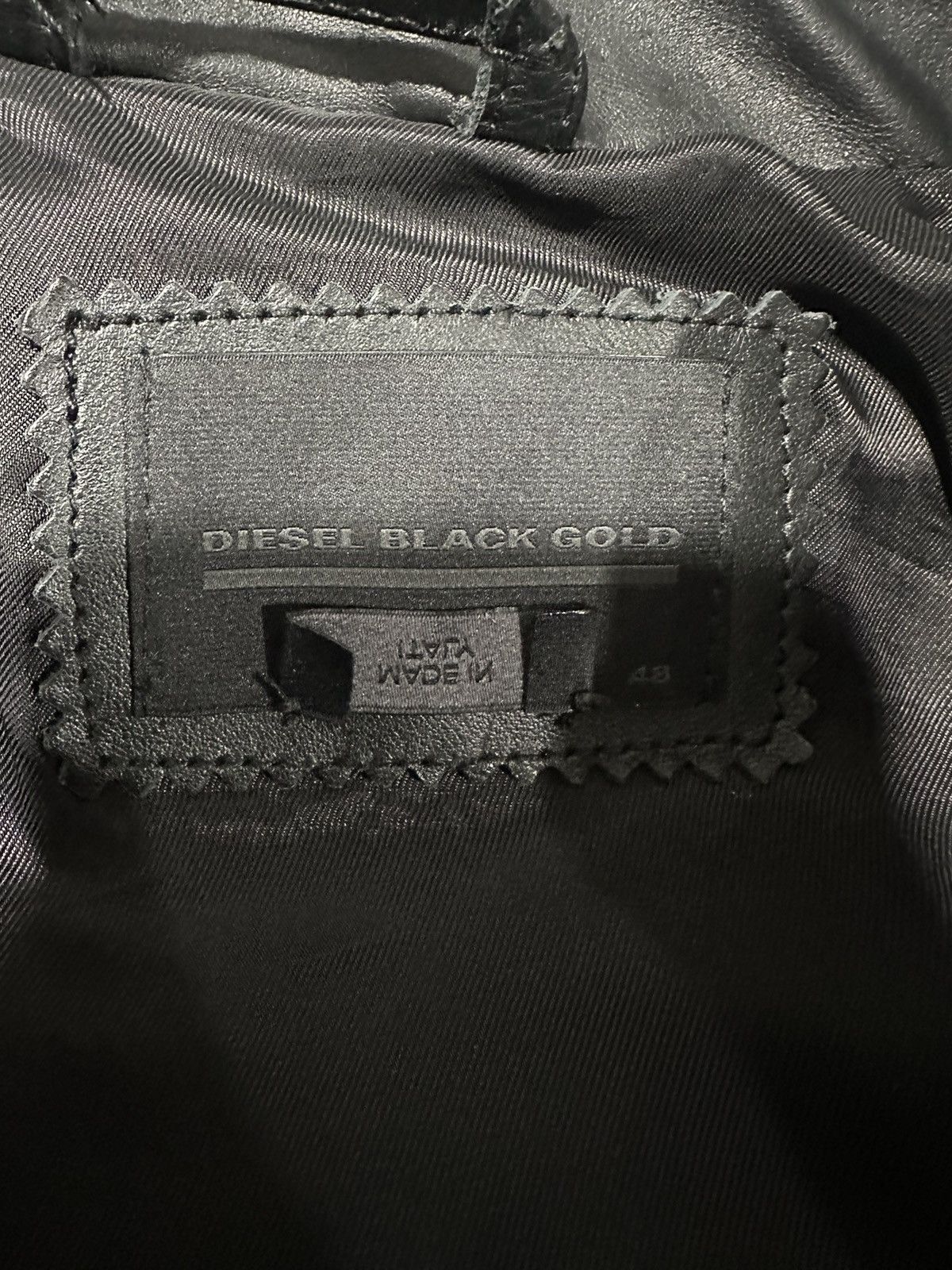Diesel Black Gold Diesel Black Gold Loragraph Leather Jacket with Graffiti Size US M / EU 48-50 / 2 - 3 Thumbnail
