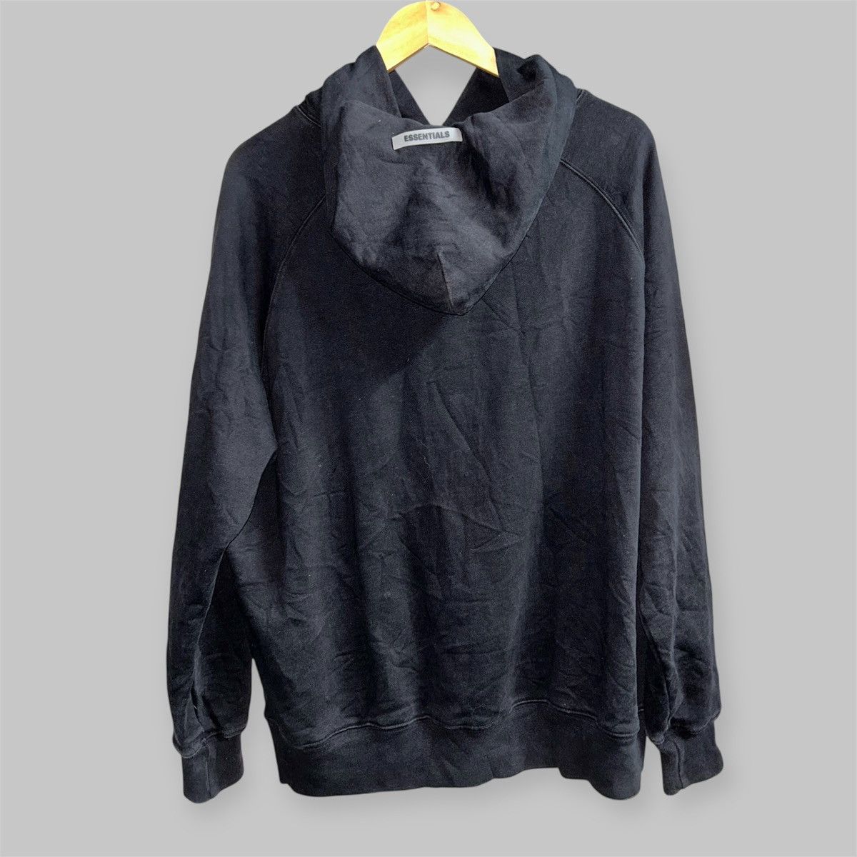 Fear of God Essentials Oversized Big Spell Logo Black Pullover Hoodie Size US M / EU 48-50 / 2 - 4 Thumbnail