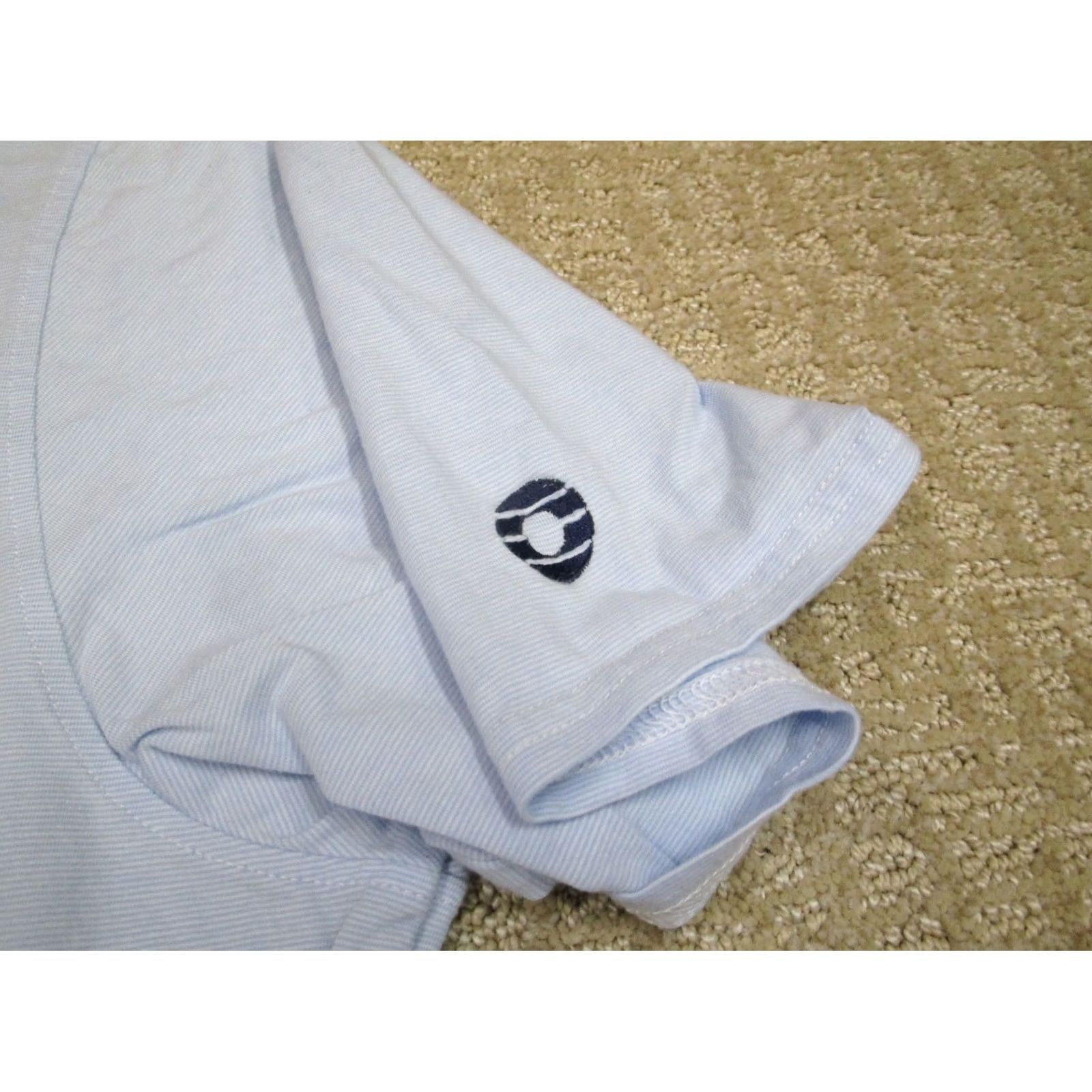 Vintage Holderness & Bourne Polo Shirt Men XL Blue Pinstripes Golf Performance Logo Shirt Size US XL / EU 56 / 4 - 3 Thumbnail