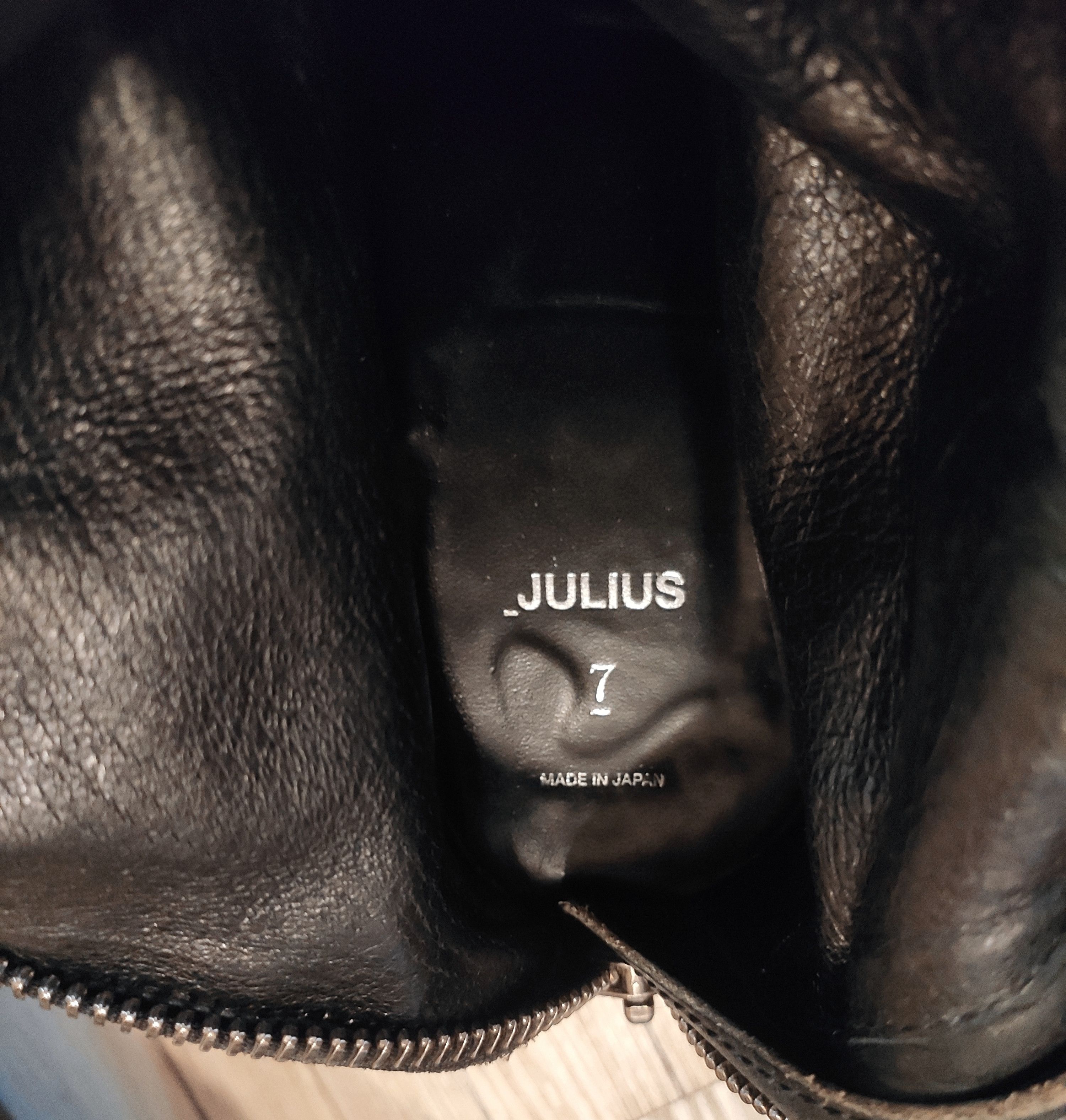 Julius GRAIL! FW12 backzip boots.Like Rick Owens or Guidi Size US 9.5 / EU 42-43 - 14 Thumbnail