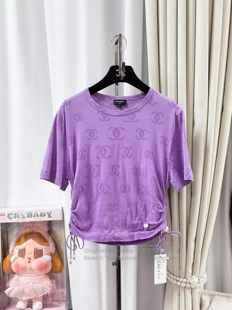 Chanel Chanel Hollow-out double c letter logo dark pattern drawst Size S / US 4 / IT 40 - 1 Thumbnail