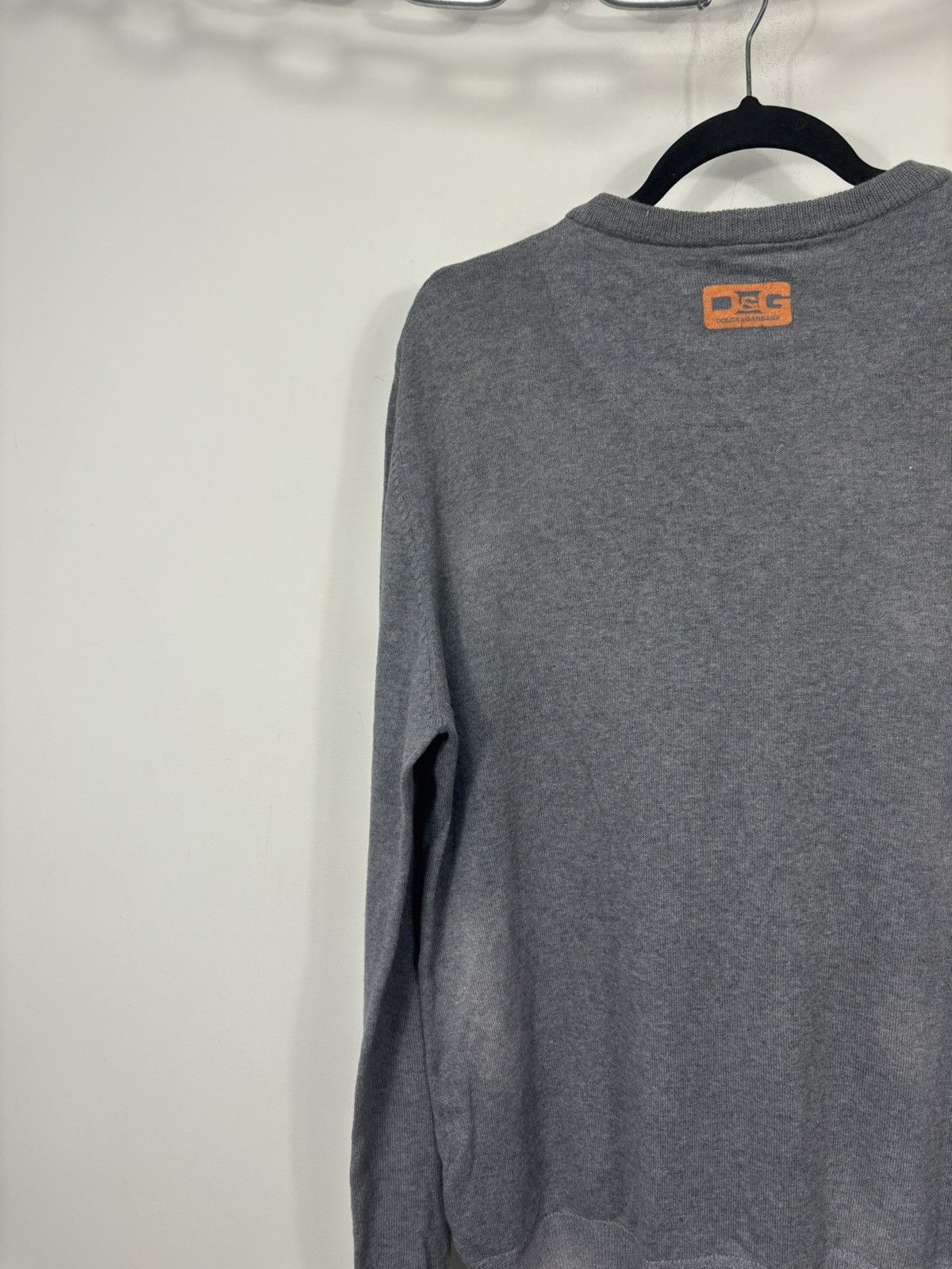 Dolce & Gabbana Vintage Dolce & Gabbana Men’s Preppy Gray V-Neck Sweater Size US XL / EU 56 / 4 - 12 Thumbnail
