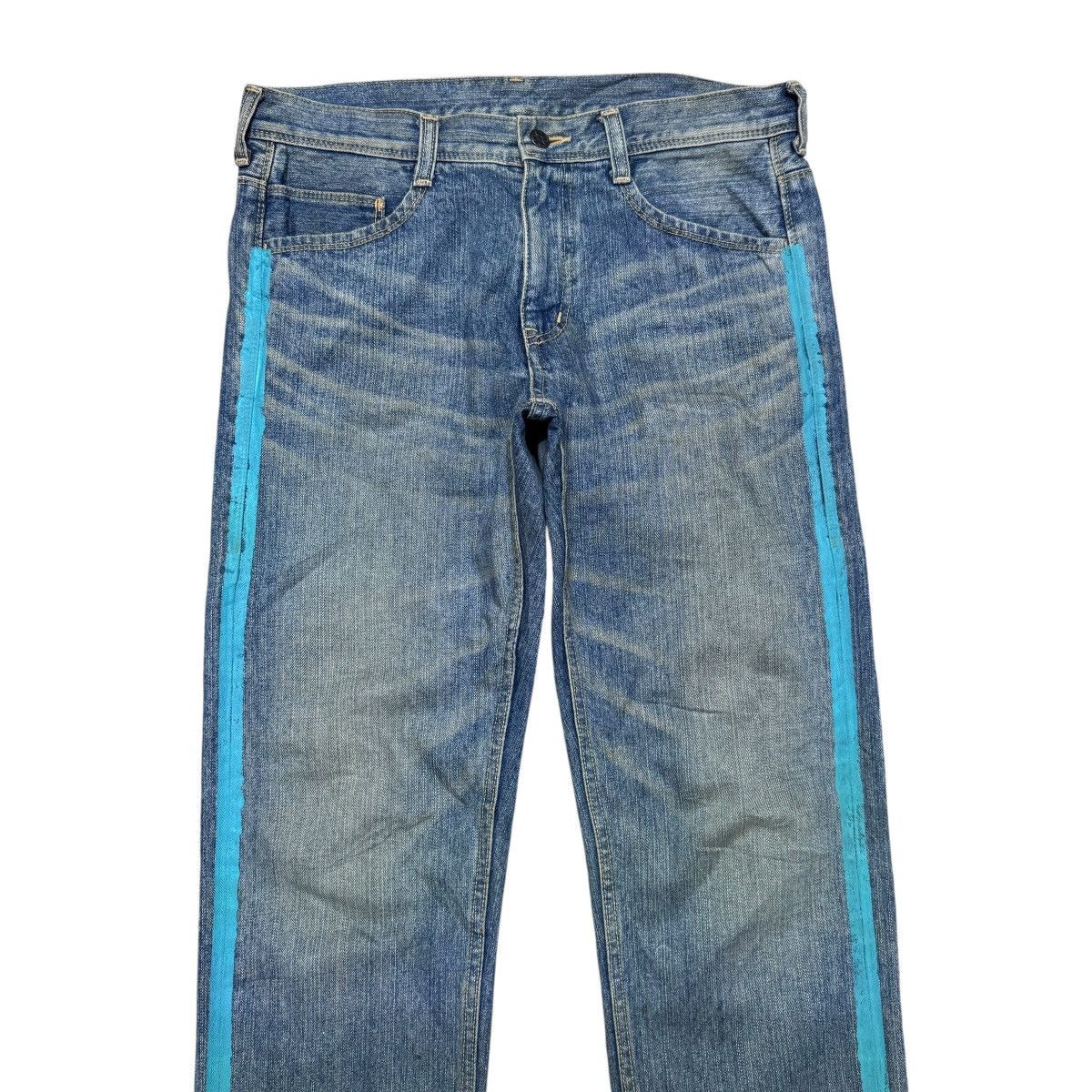 Hysteric Glamour OZONE ROCKS Distressed Denim Painter Jeans Size US 33 - 3 Thumbnail