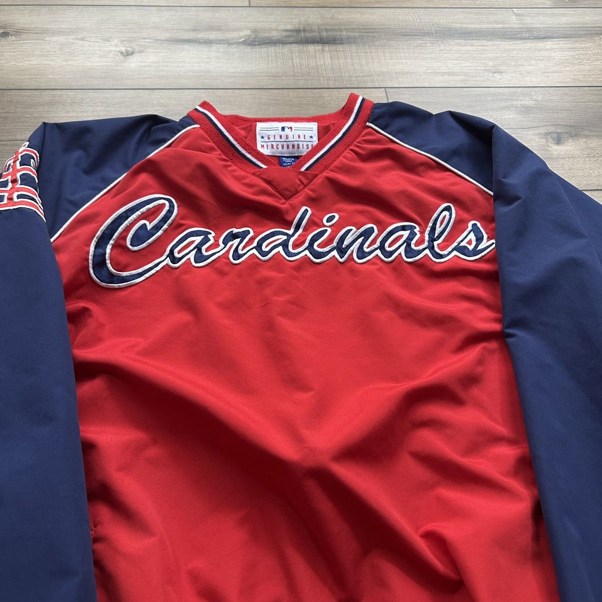 MLB Vintage 90s St. Louis Cardinals MLB Windbreaker Pullover Size US XL / EU 56 / 4 - 6 Thumbnail