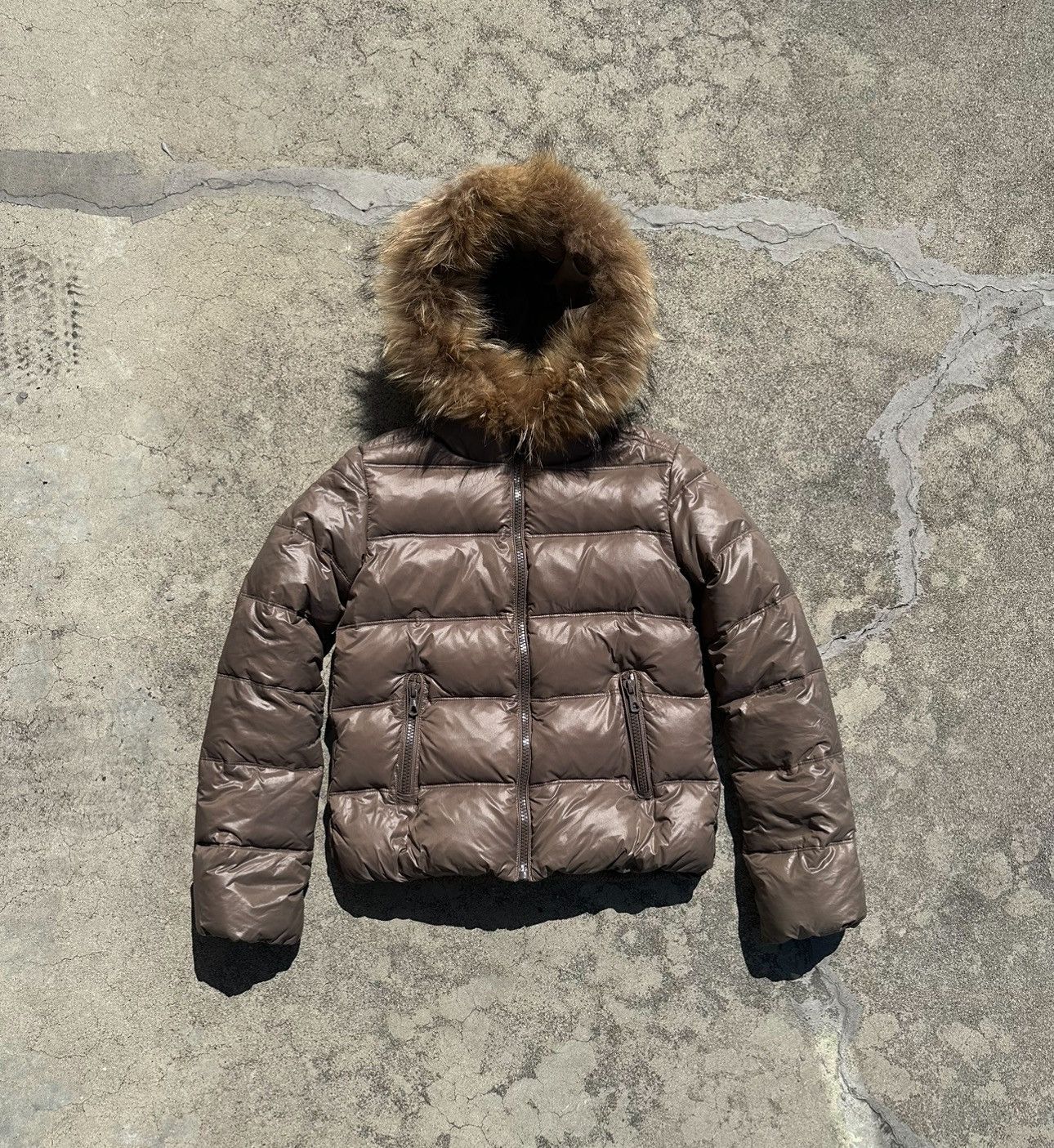 goa ゴア　羊革　ファー　ジャケット　サイズ2　ブラウン　MJ101 goa ゴア 羊革 ファー ジャケット サイズ2 ブラウン MJ101 goa