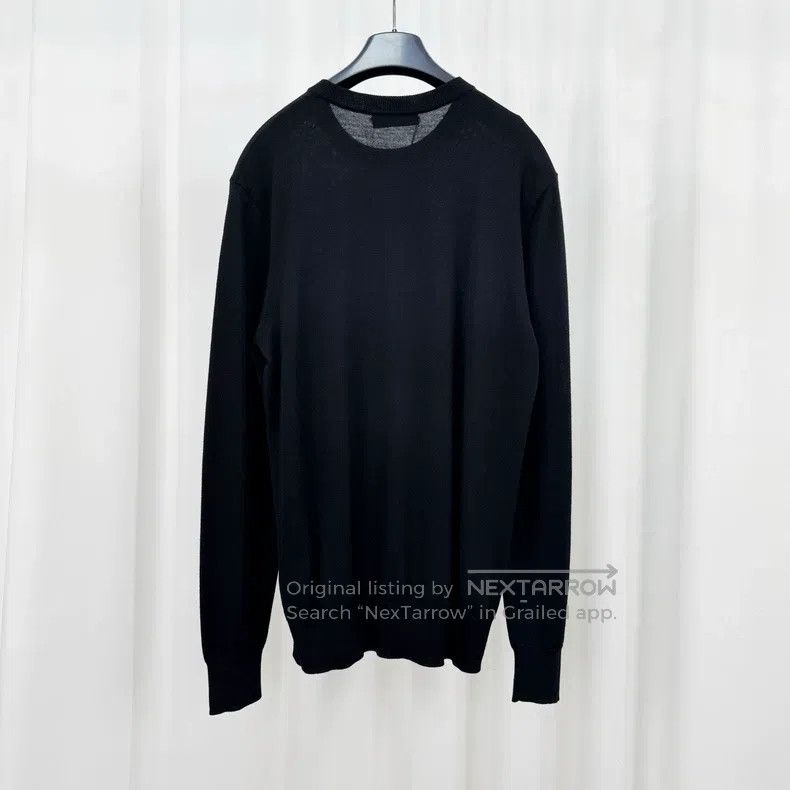 Givenchy Givenchy Leather Patch Letter Knit Sweater Size US M / EU 48-50 / 2 - 2 Thumbnail