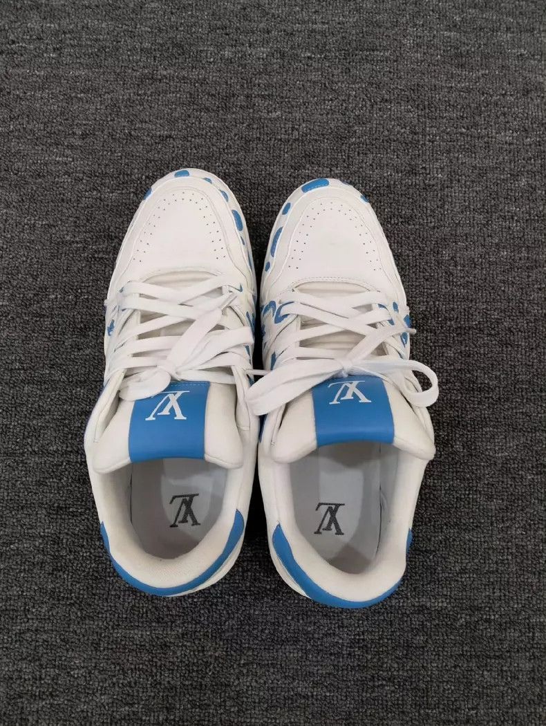Louis Vuitton Louis Vuitton Trainer Sneakers with Blue Accents-2507 Size US 8.5 / EU 41-42 - 7 Thumbnail