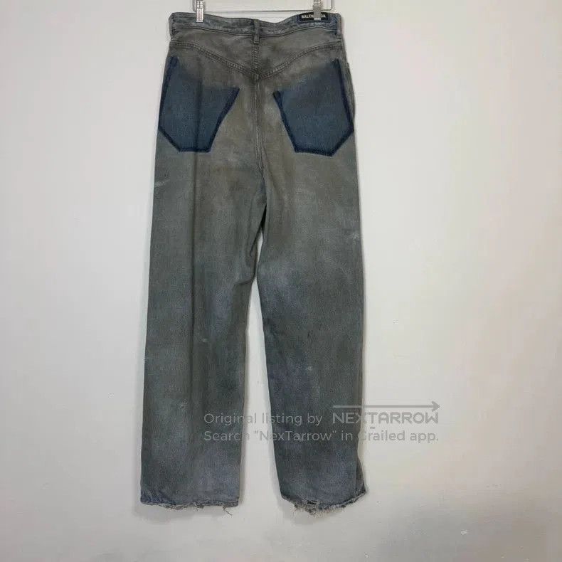 Balenciaga Balenciaga 23SS Distressed Denim Jeans. Size US 26 / EU 42 - 2 Thumbnail