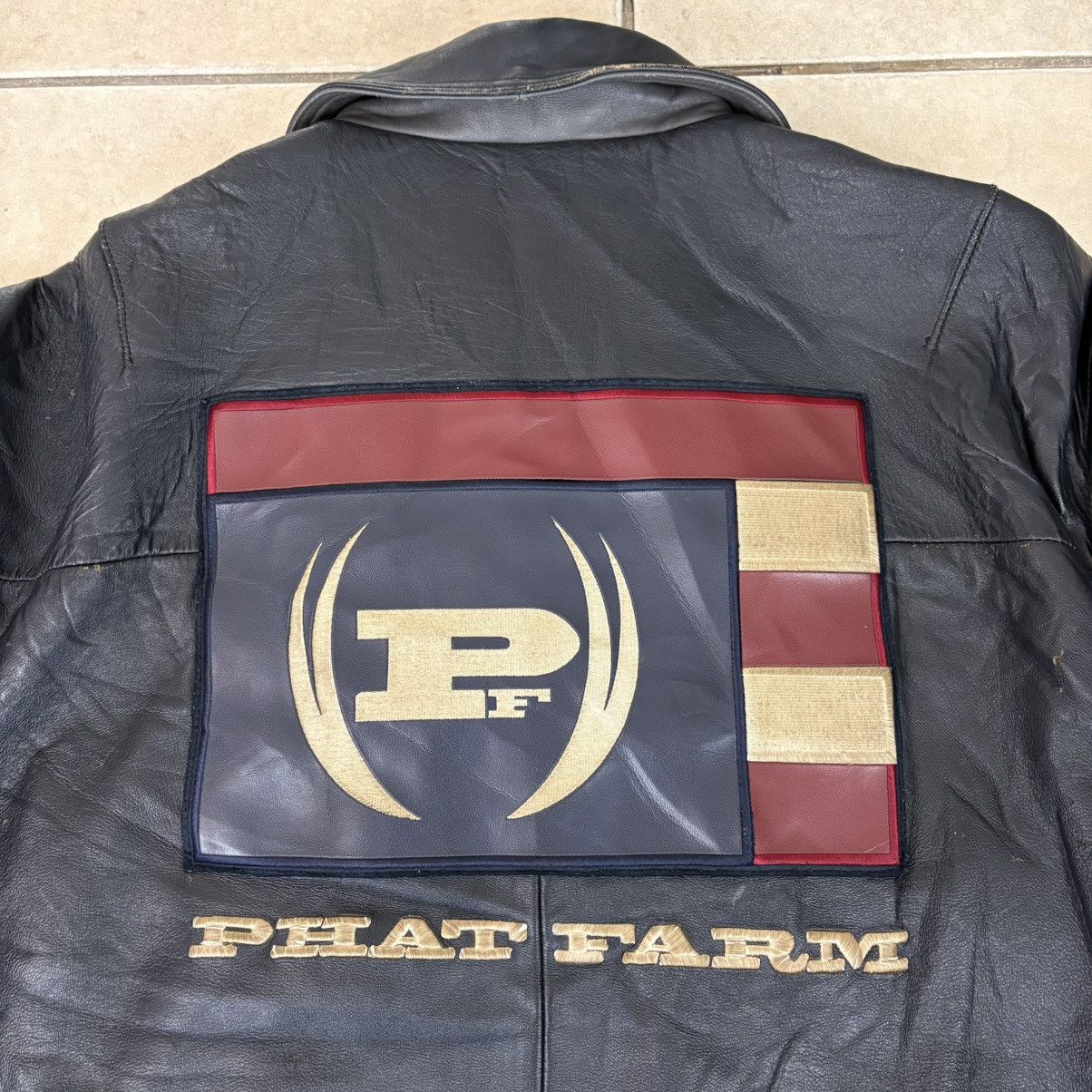 Phat Farm Phat Farm Vintage Y2K Leather Jacket Size 2XL Size US XXL / EU 58 / 5 - 5 Thumbnail